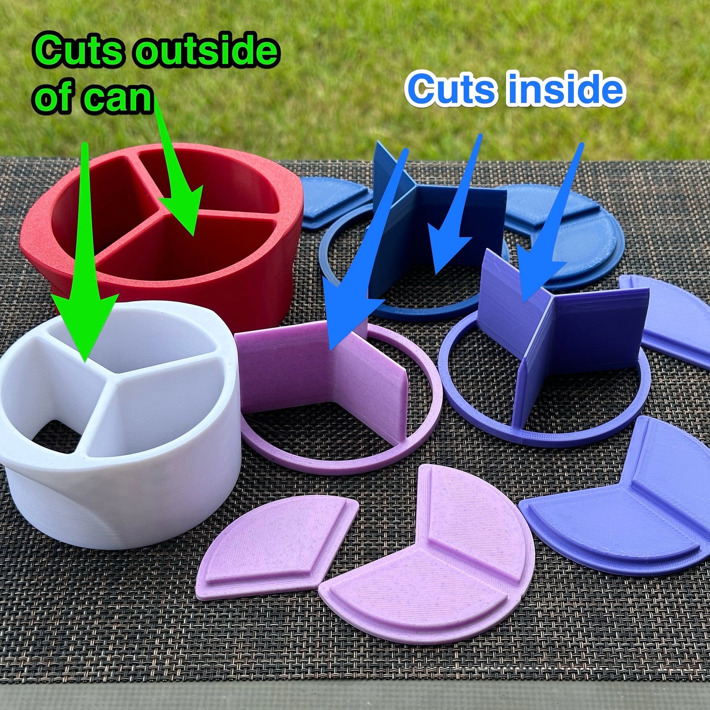 Cat Food Splitter, 3 way cutter, Pet Food Cutter, Divider, Thirds, Easy to Clean, Three Way Splitter