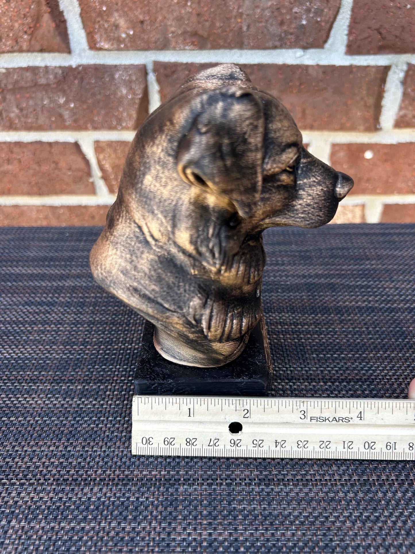 Australian Shepherd Bust - Hand-Painted, Customizable, 3D Printed