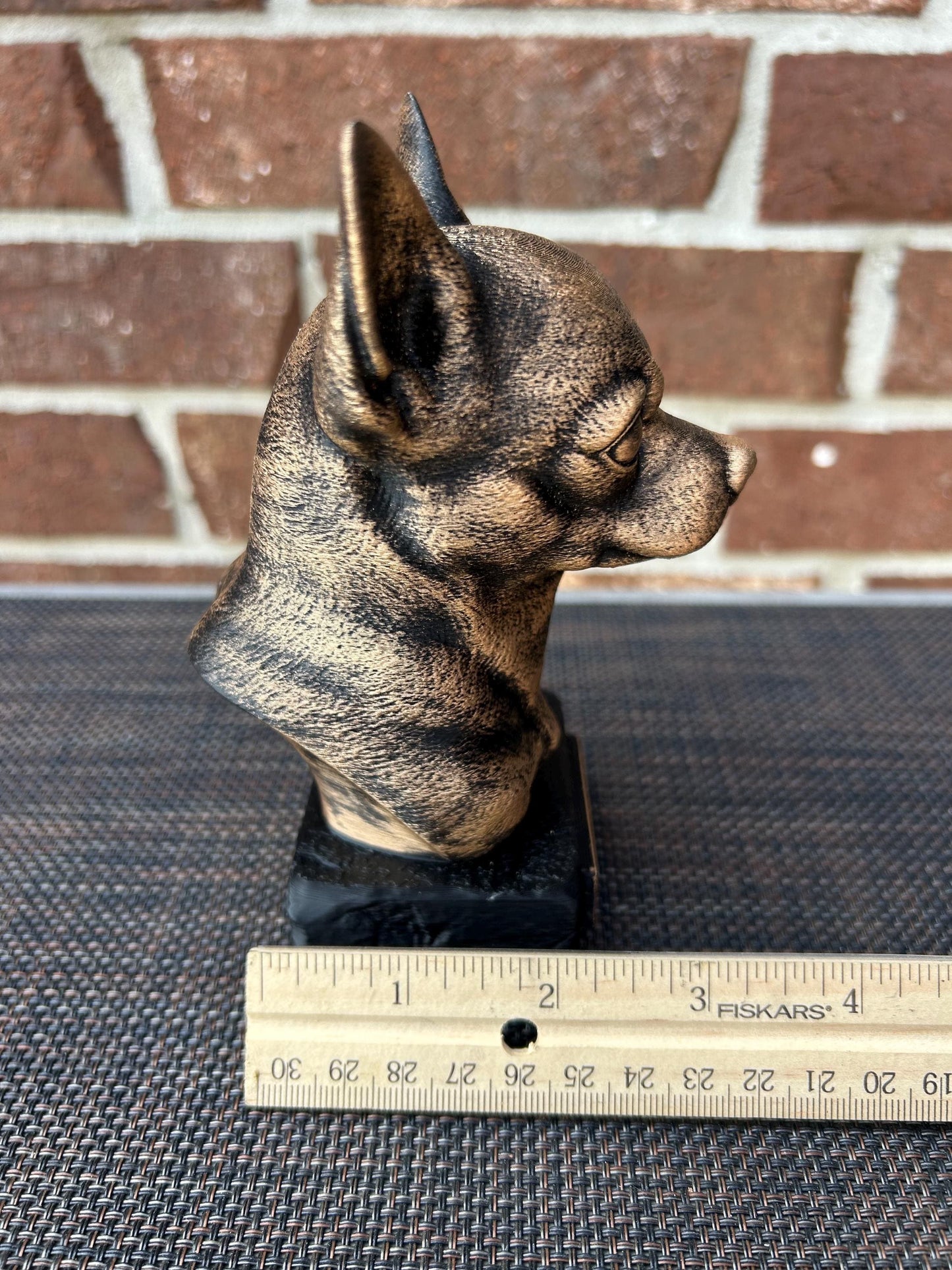 Chihuahua Bust - Hand-Painted, Customizable, 3D Printed