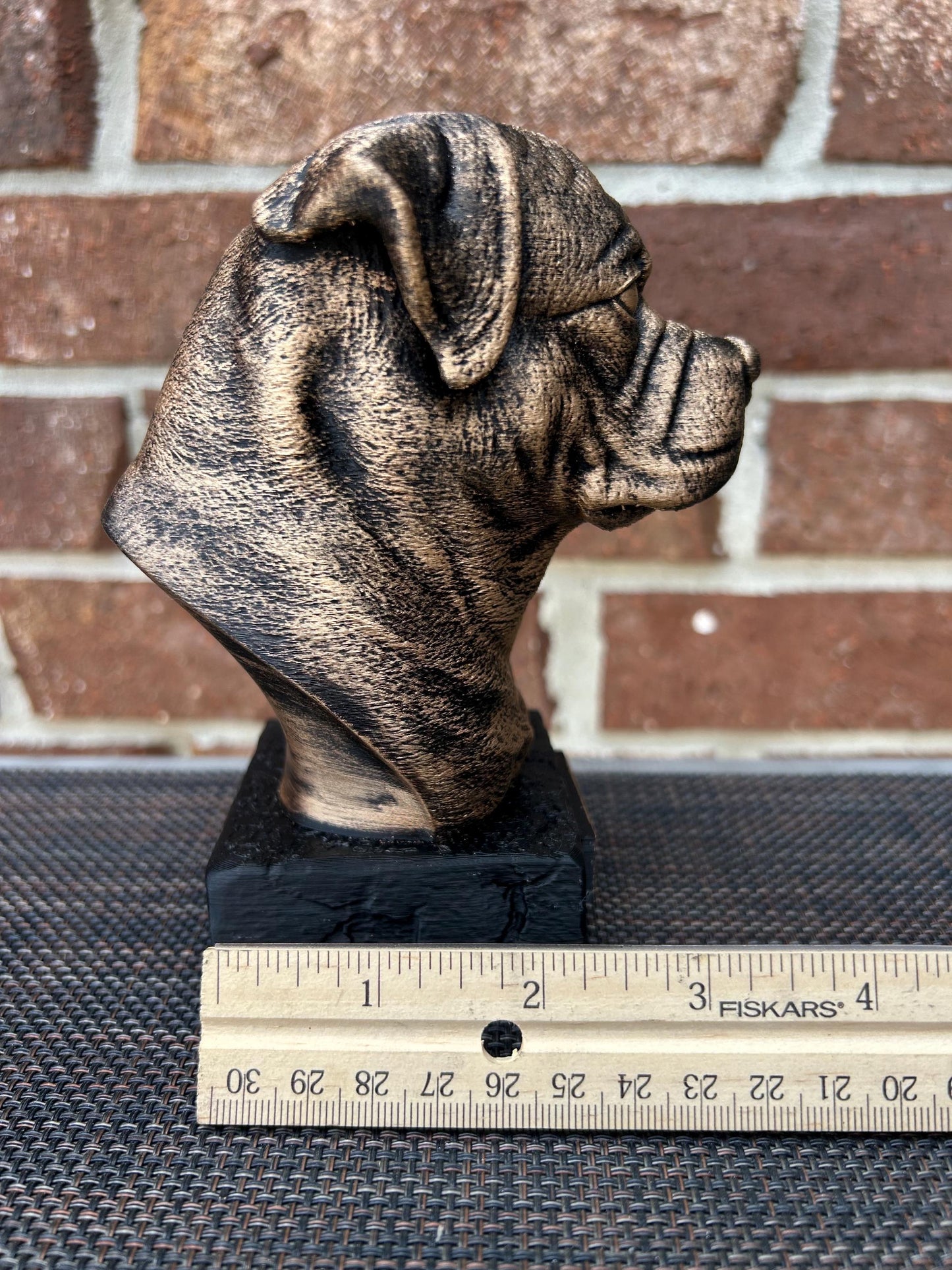 Rottweiler Bust - Hand-Painted, Customizable, 3D Printed