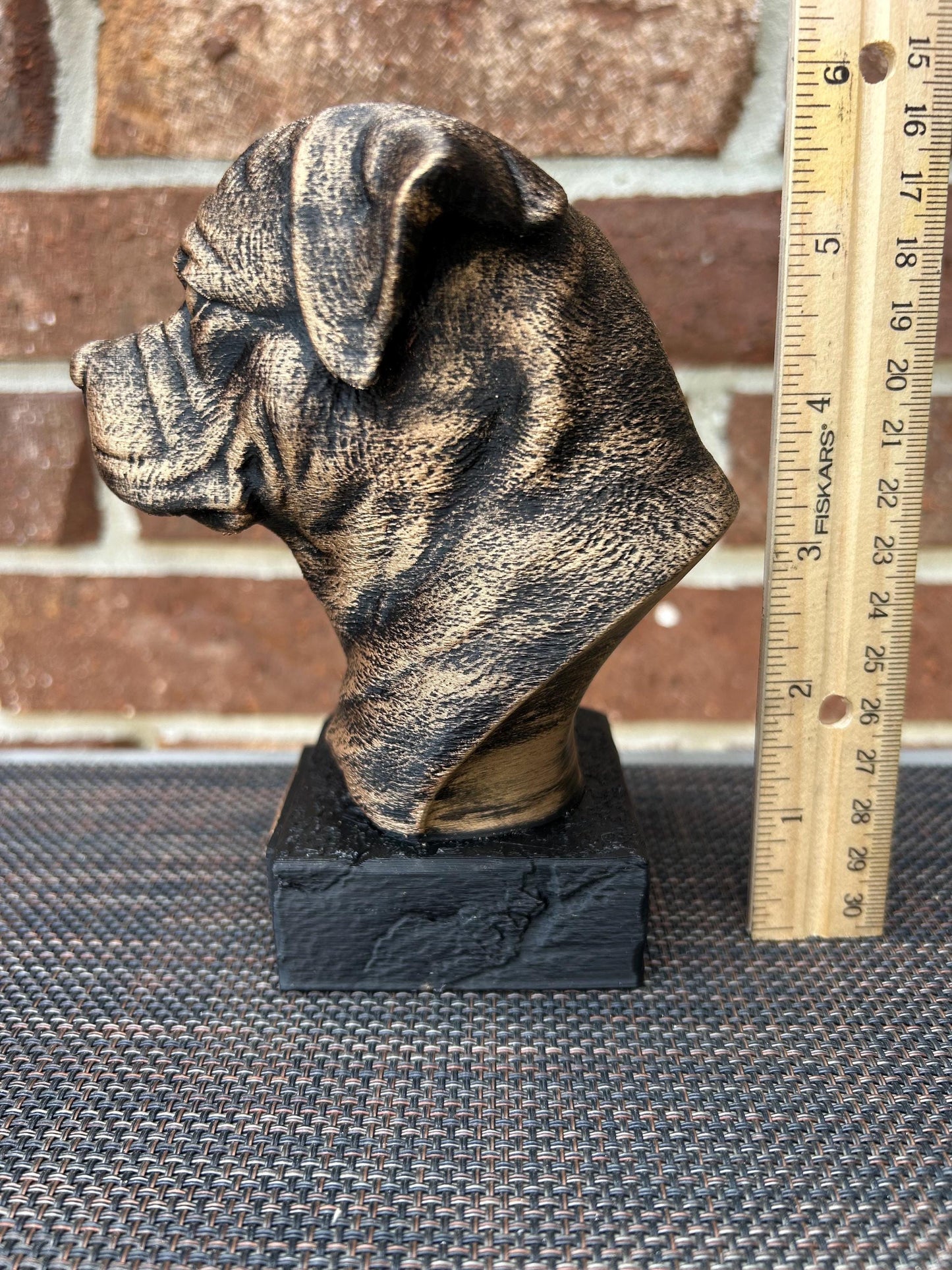 Rottweiler Bust - Hand-Painted, Customizable, 3D Printed