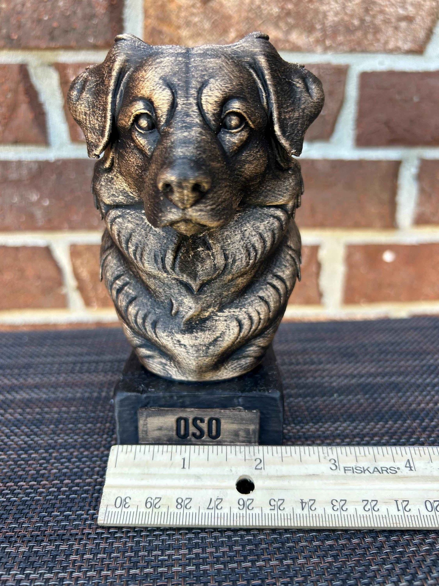 Australian Shepherd Bust - Hand-Painted, Customizable, 3D Printed