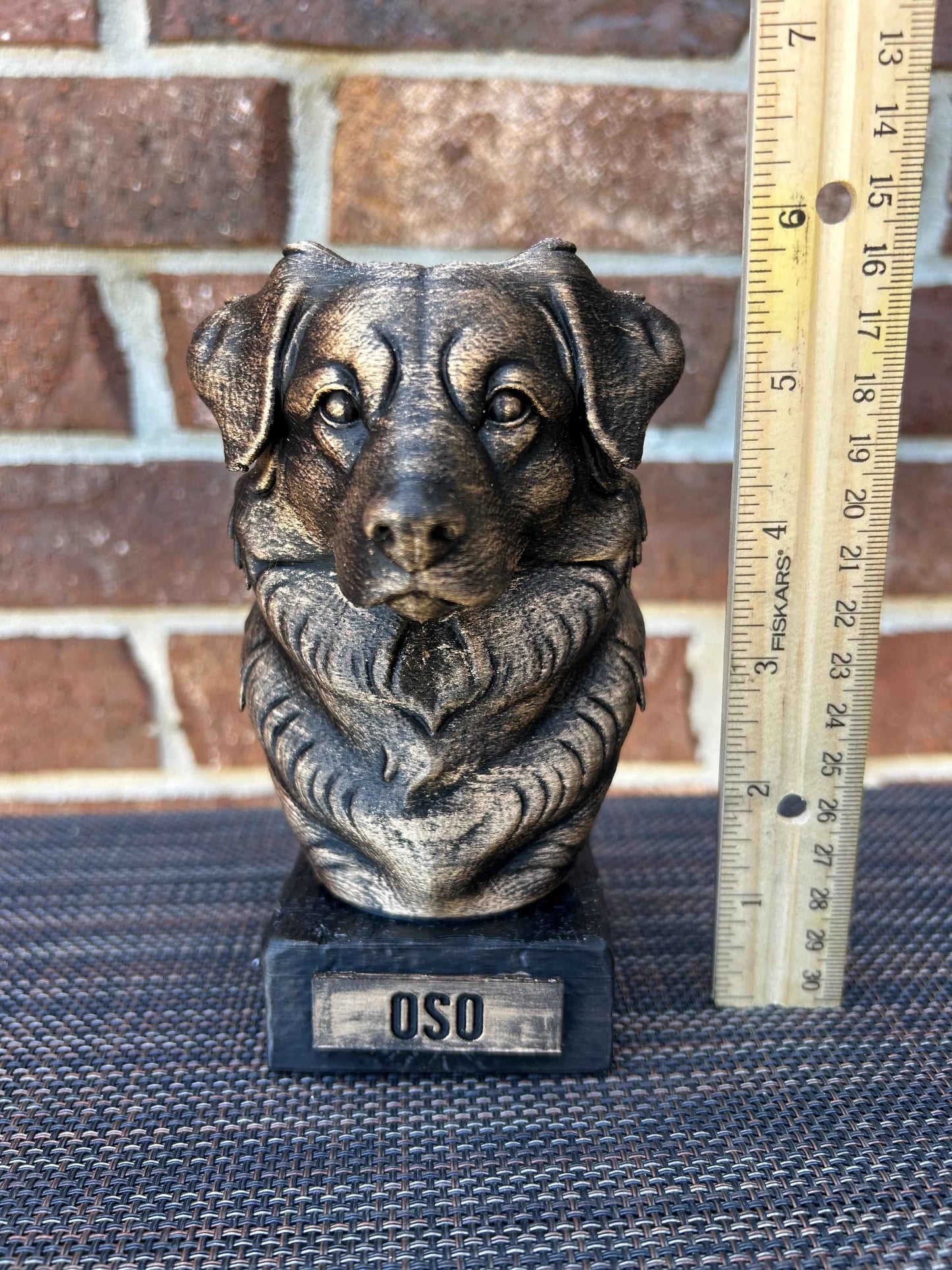 Australian Shepherd Bust - Hand-Painted, Customizable, 3D Printed