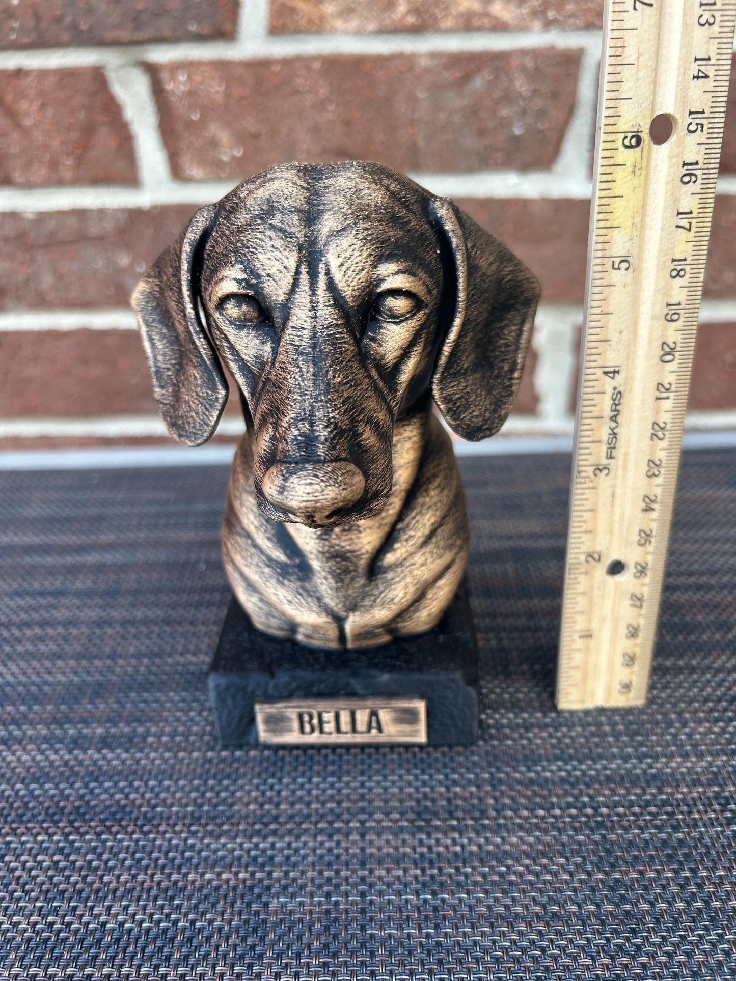 Dachshund Bust - Hand-Painted, Customizable, 3D Printed