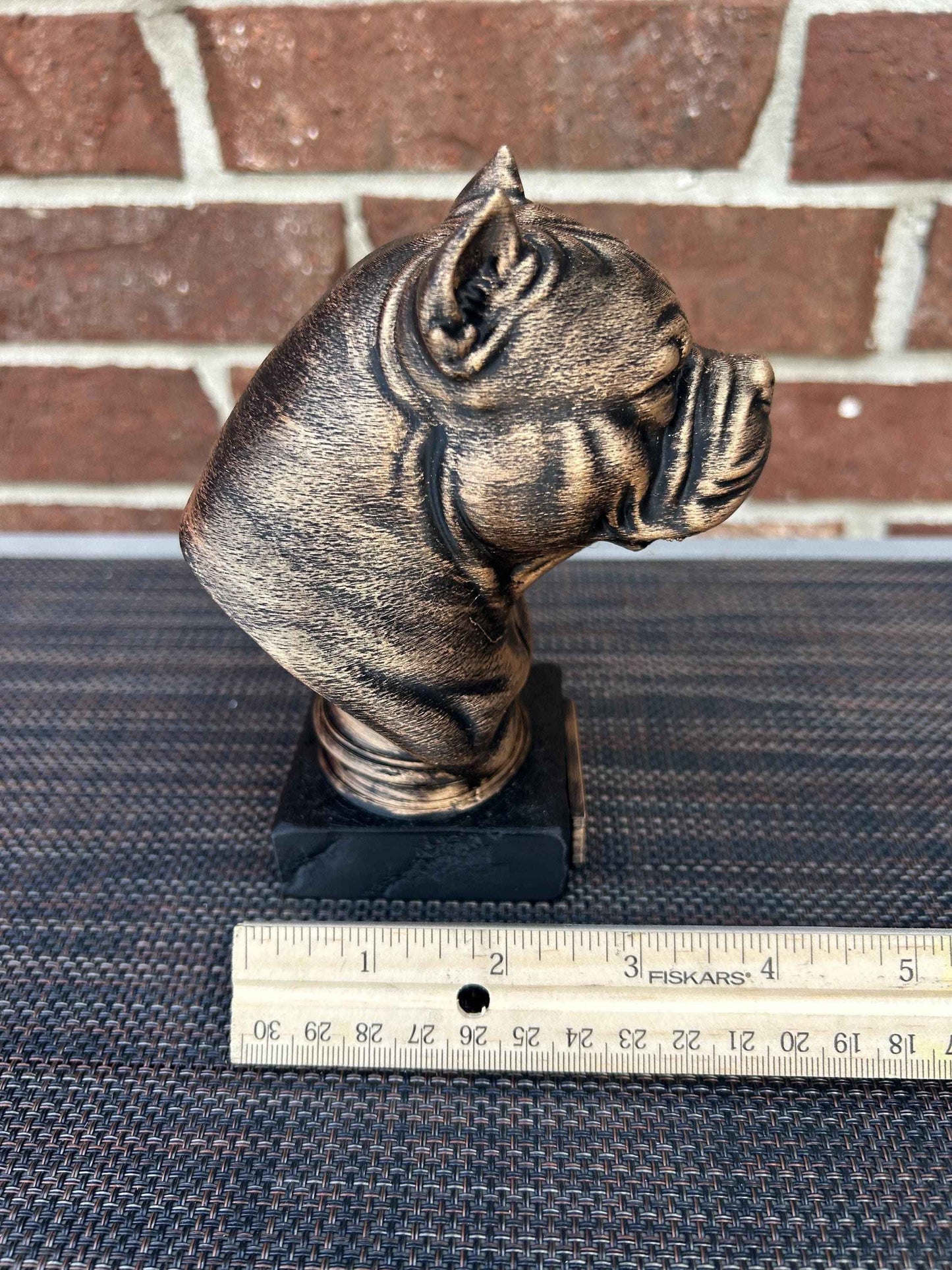 American Bully Bust - Hand-Painted, Customizable, 3D Printed