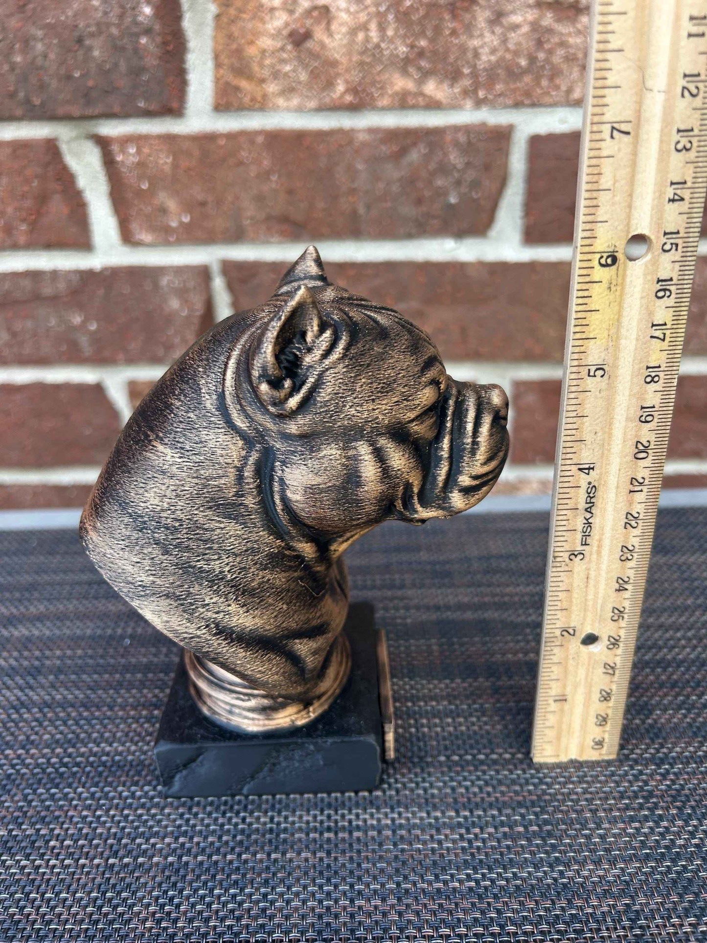 American Bully Bust - Hand-Painted, Customizable, 3D Printed