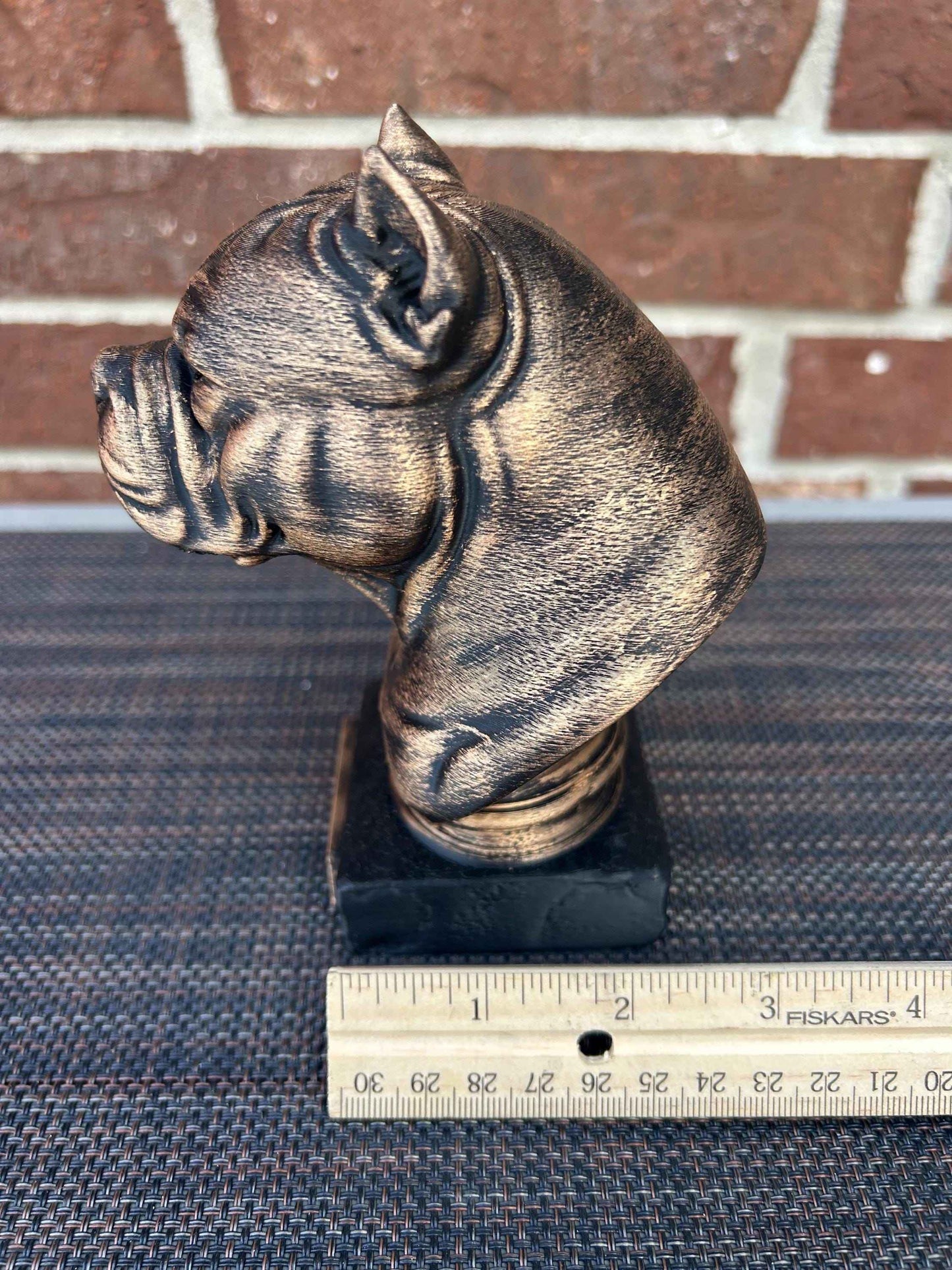 American Bully Bust - Hand-Painted, Customizable, 3D Printed