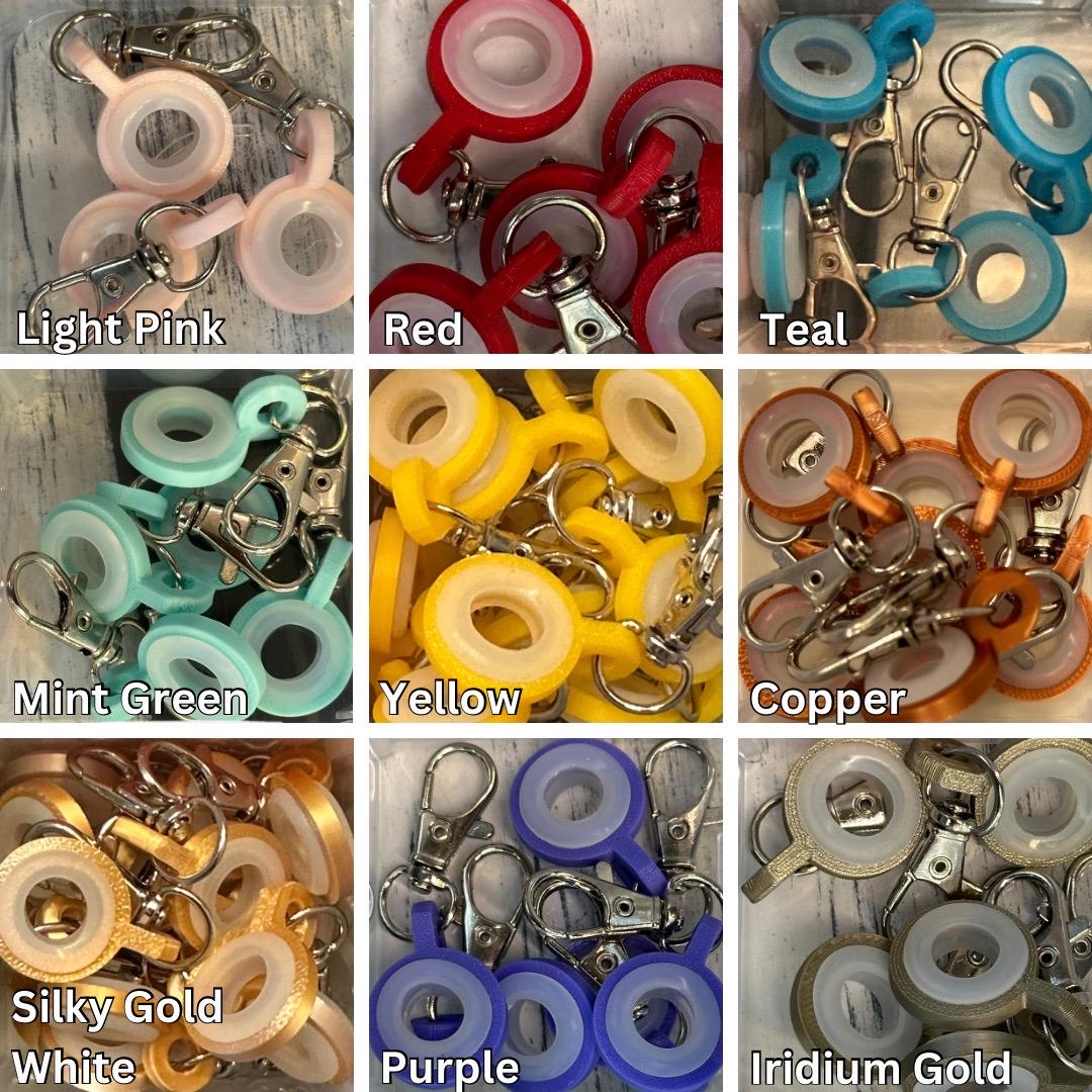 Straw Charm Clasp (Attach any keychain or charm) Tumbler Charm Topper