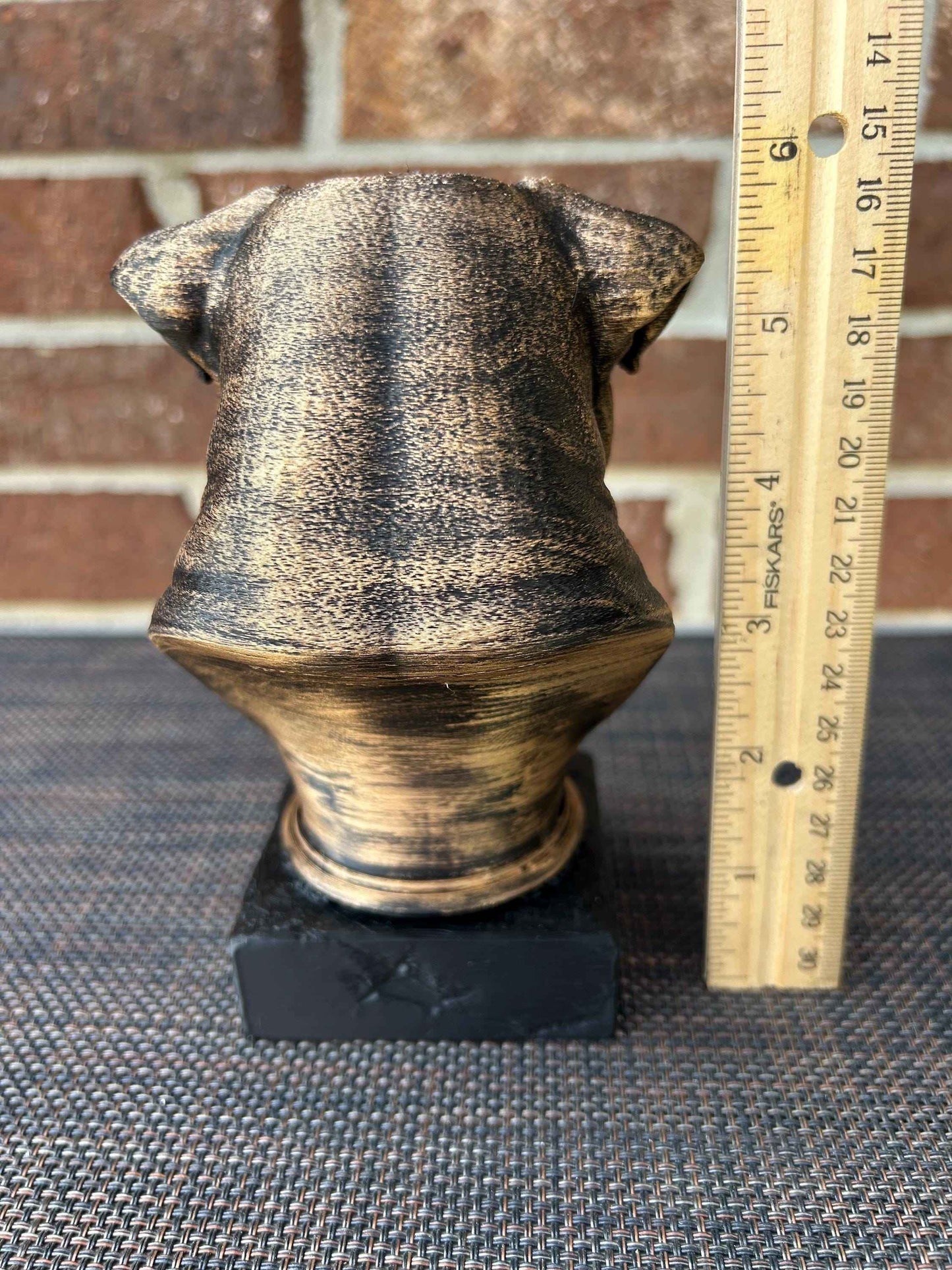 Pug Bust - Hand-Painted, Customizable, 3D Printed