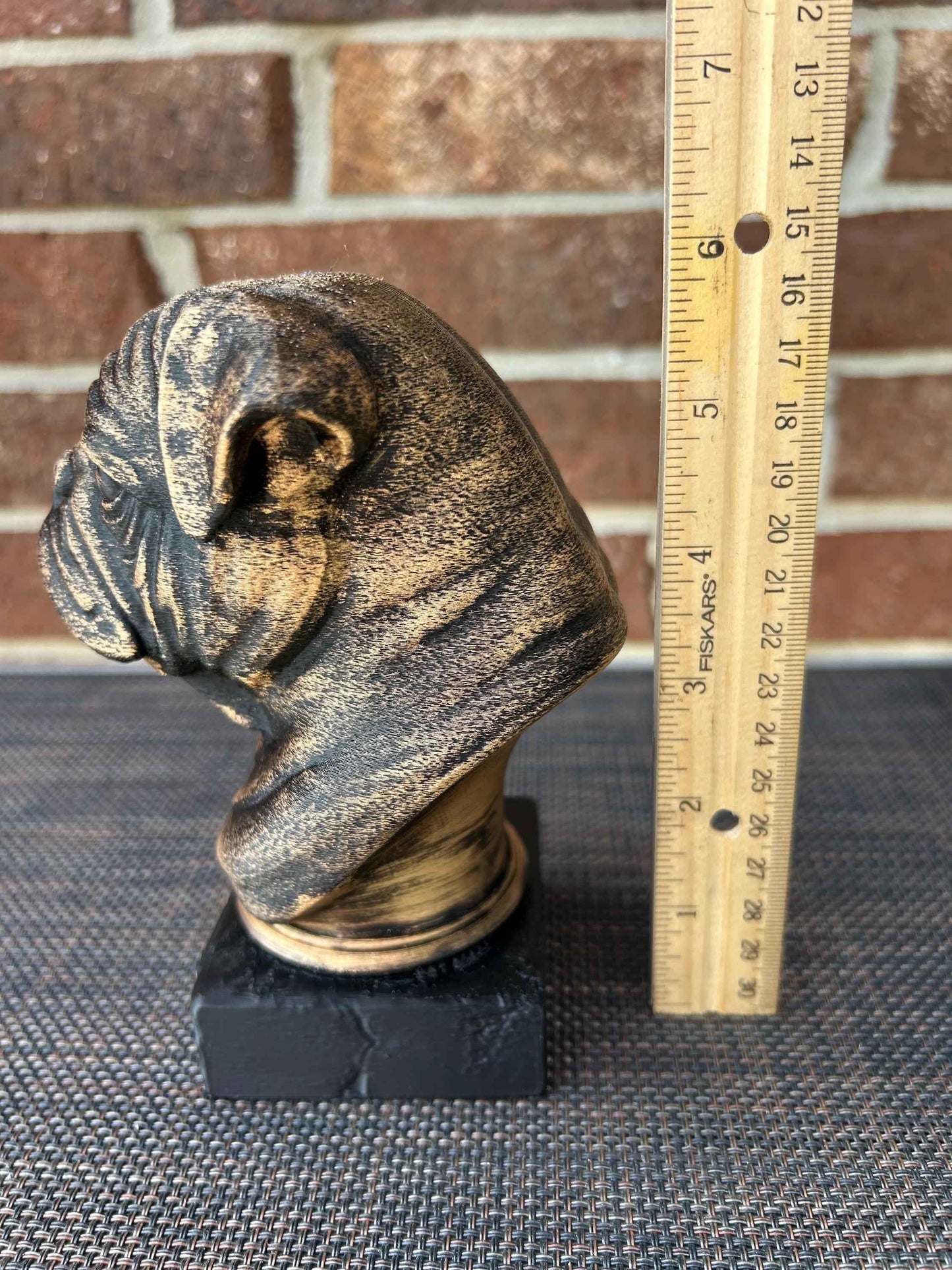 Pug Bust - Hand-Painted, Customizable, 3D Printed