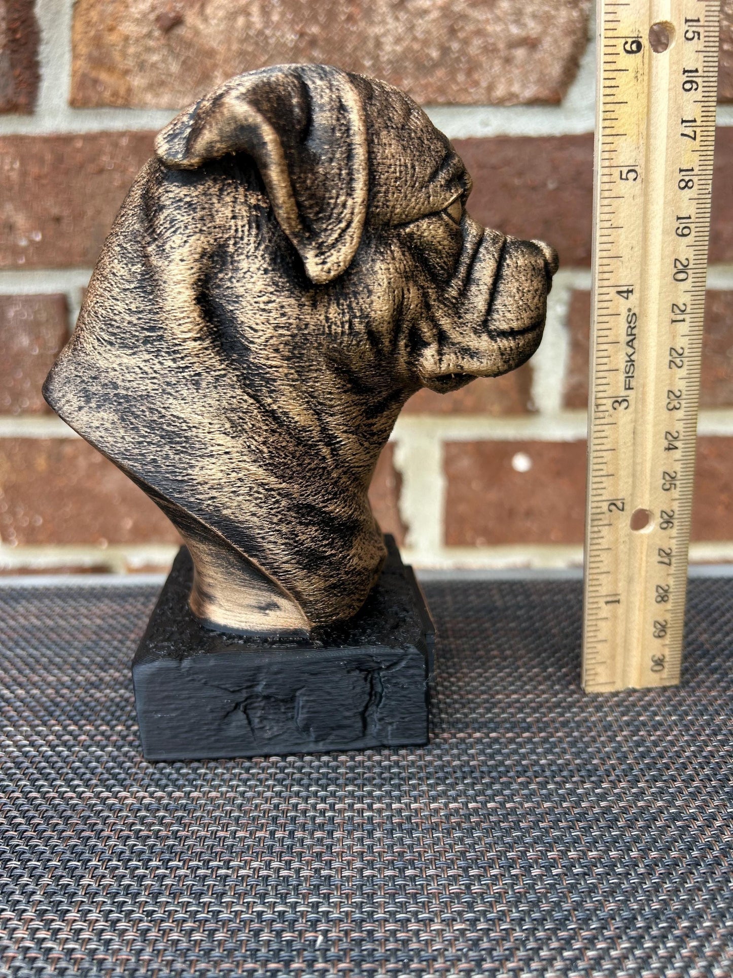 Rottweiler Bust - Hand-Painted, Customizable, 3D Printed