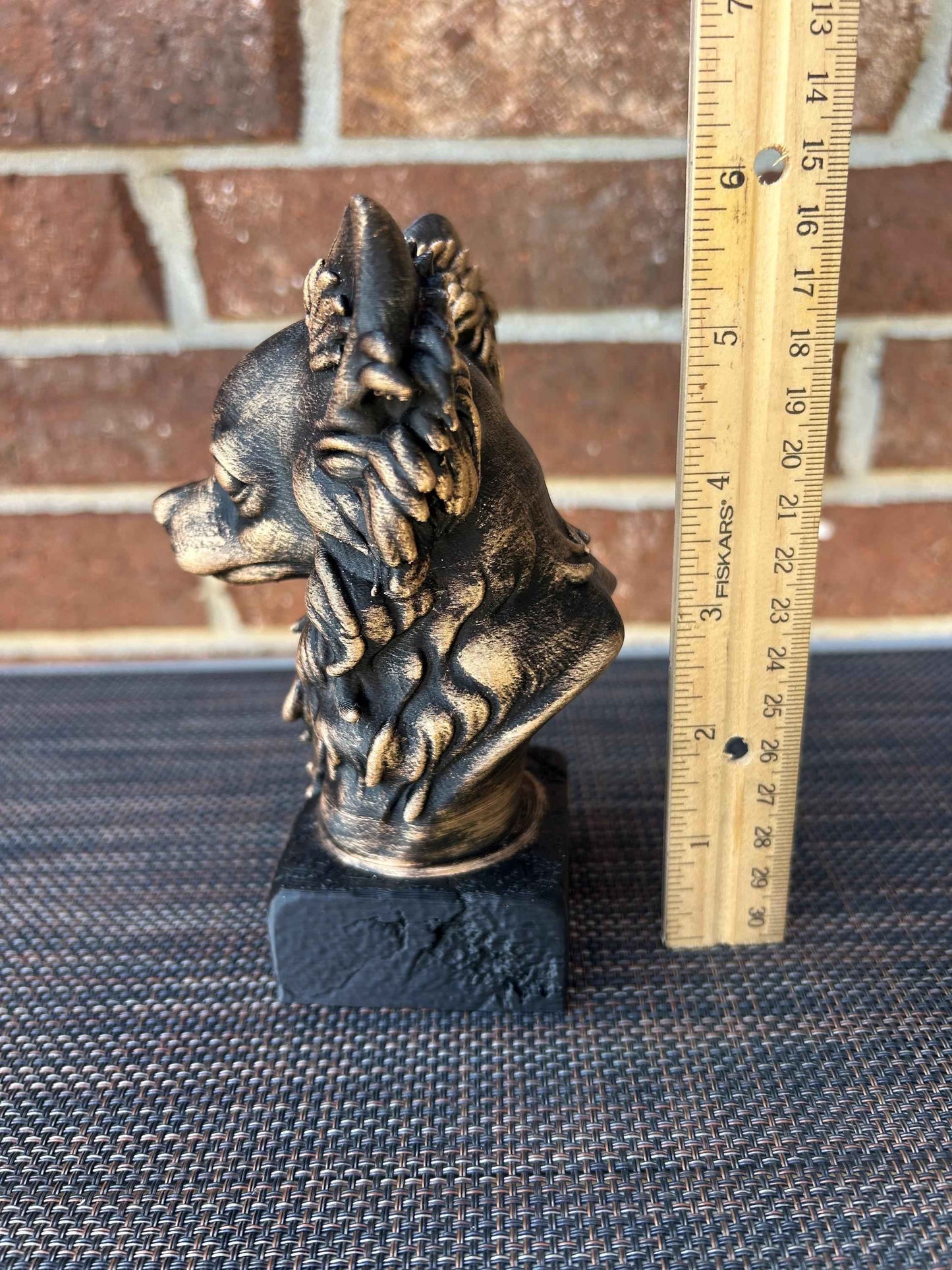 Longhaired Chihuahua Bust - Hand-Painted, Customizable, 3D Printed