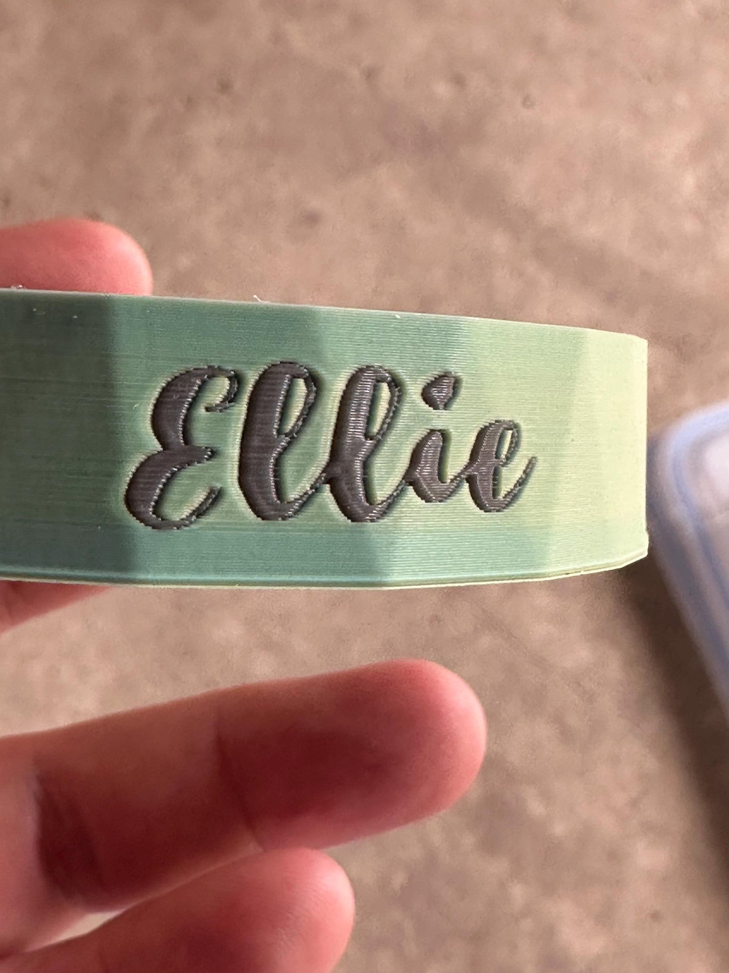 Name Ring for Owala water bottle with keychain - FreeSip Spout 32 oz or 24 oz