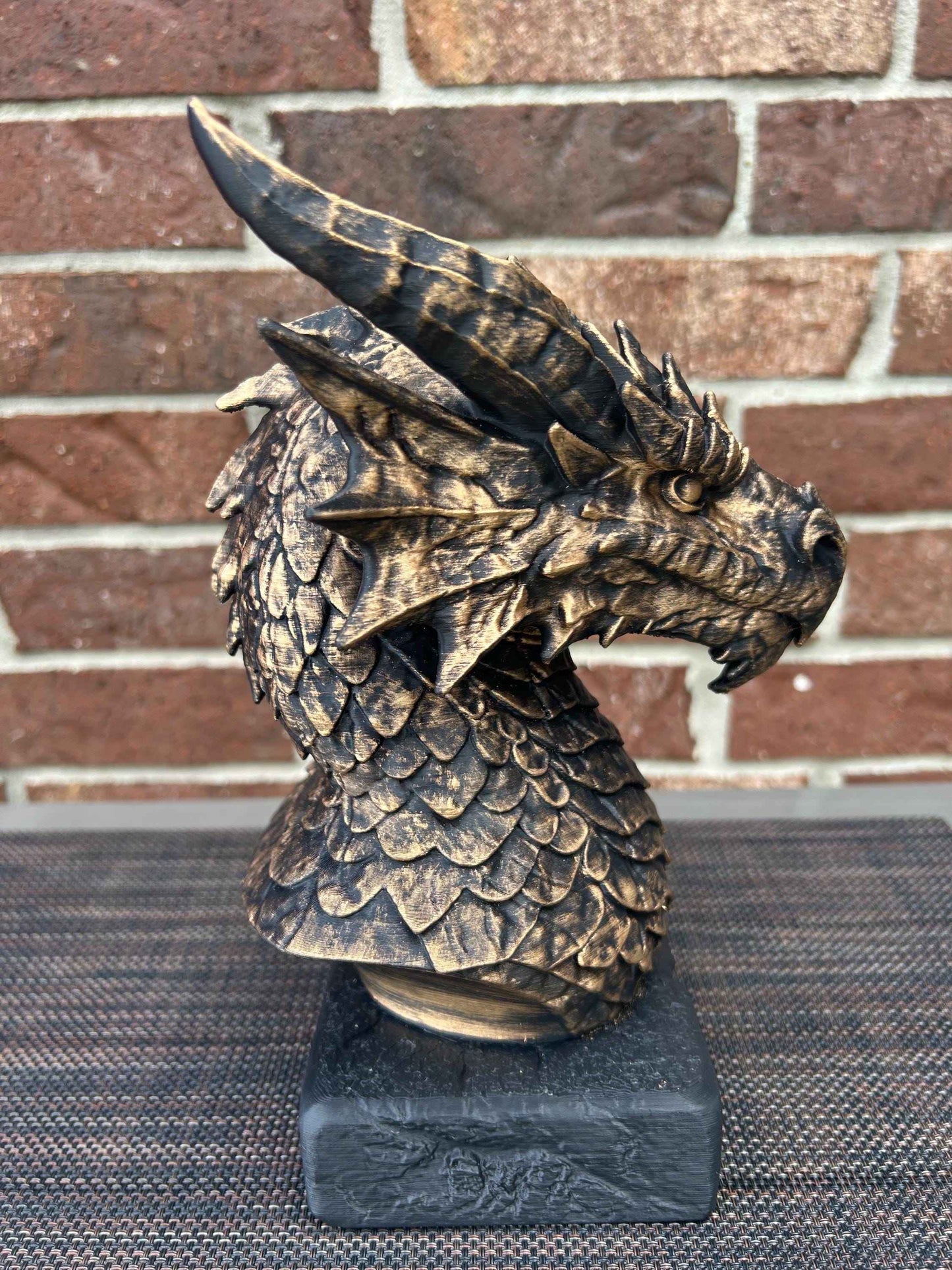Storm Dragon Bust - Hand-Painted, Customizable, 3D Printed