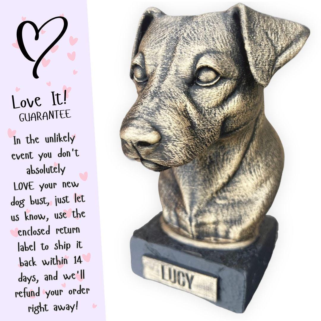 Jack Russel Terrier Bust - Hand-Painted, Customizable, 3D Printed