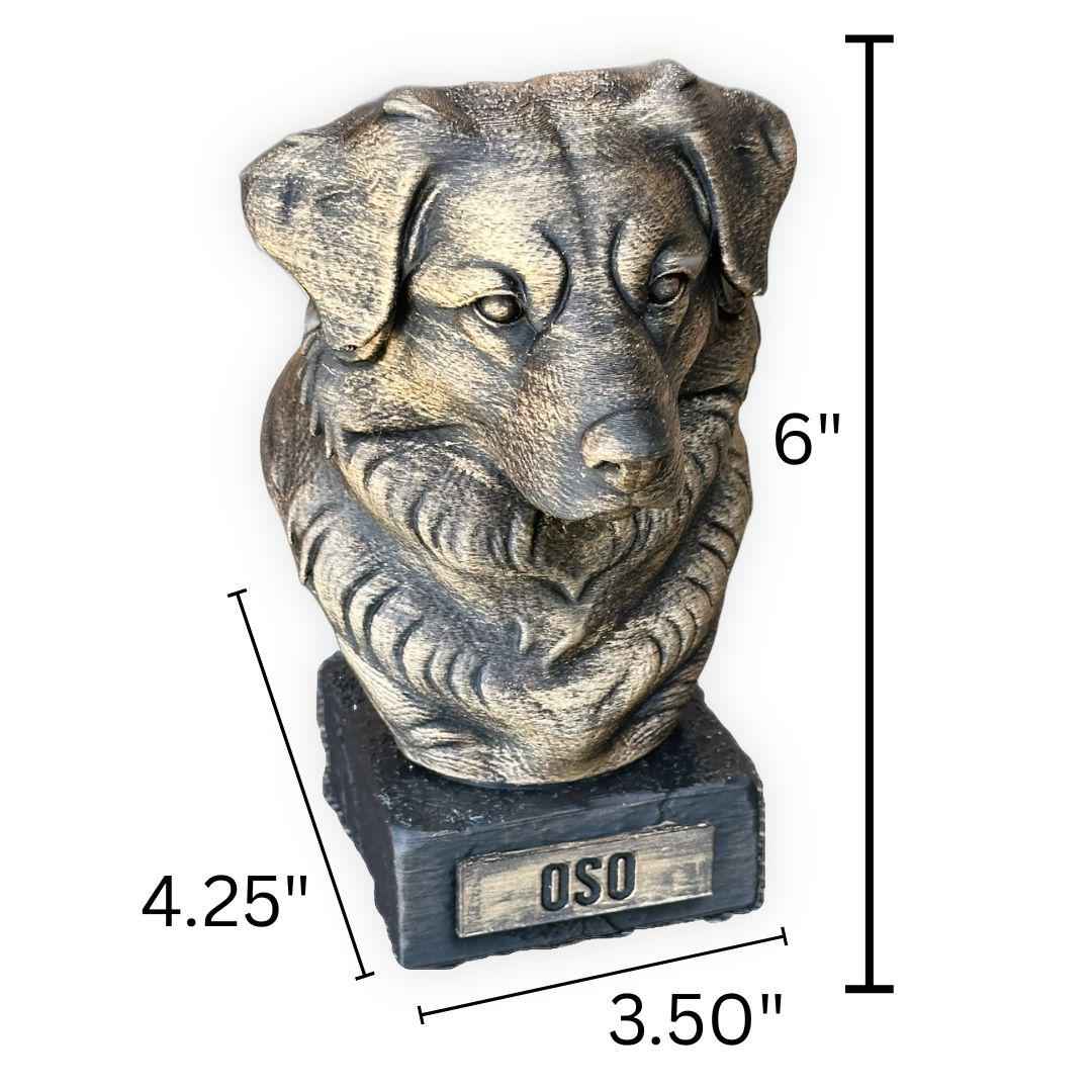 Australian Shepherd Bust - Hand-Painted, Customizable, 3D Printed