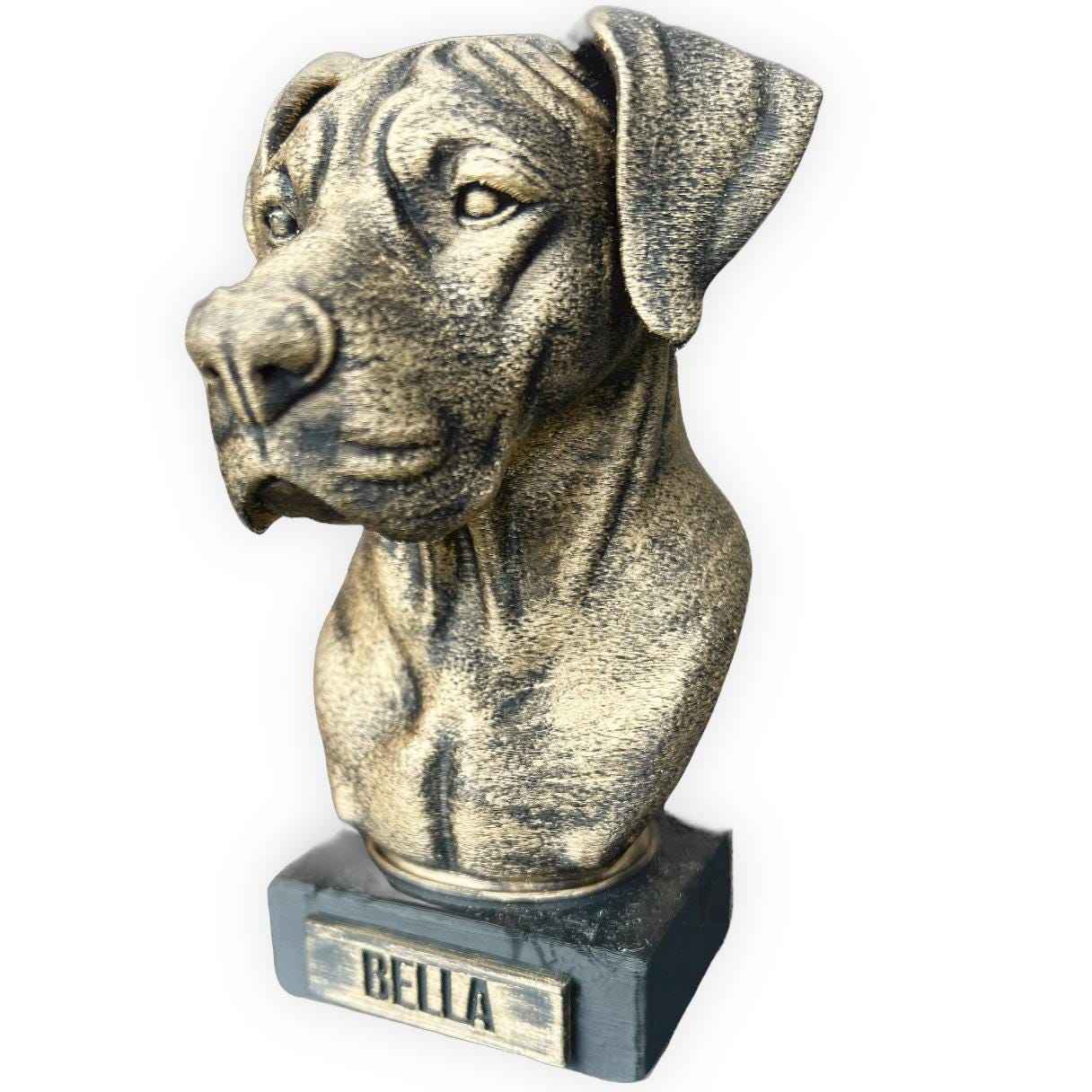 Great Dane Bust - Hand-Painted, Customizable, 3D Printed