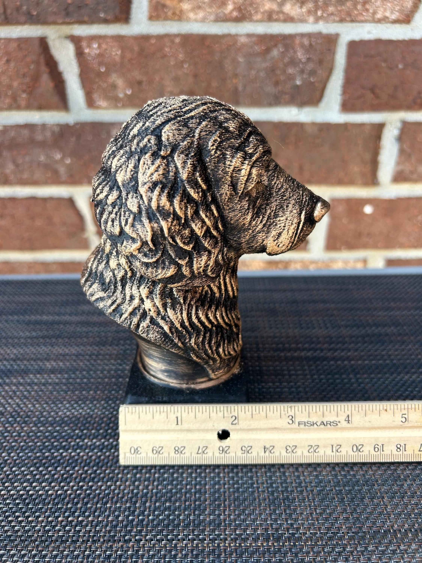 Golden Doodle Bust - Hand-Painted, Customizable, 3D Printed