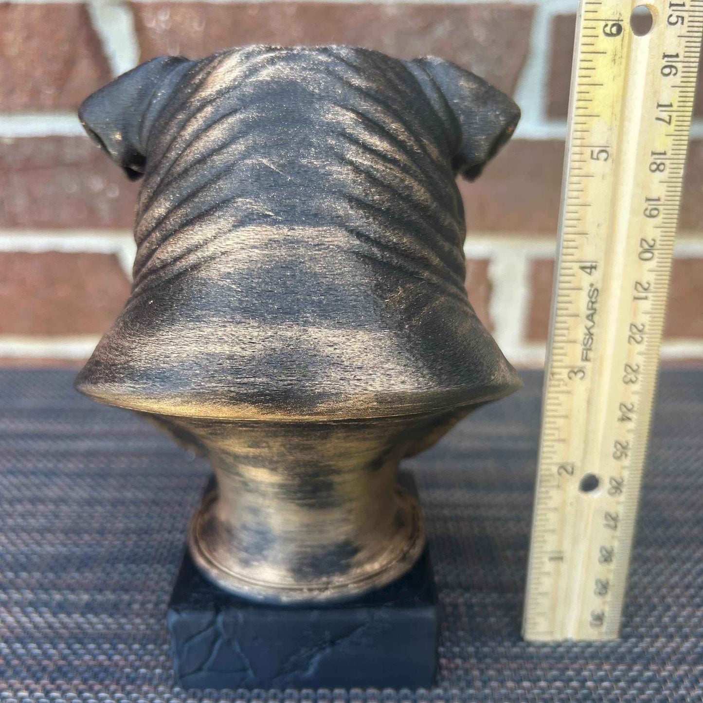 English Bulldog Bust - Hand-Painted, Customizable, 3D Printed