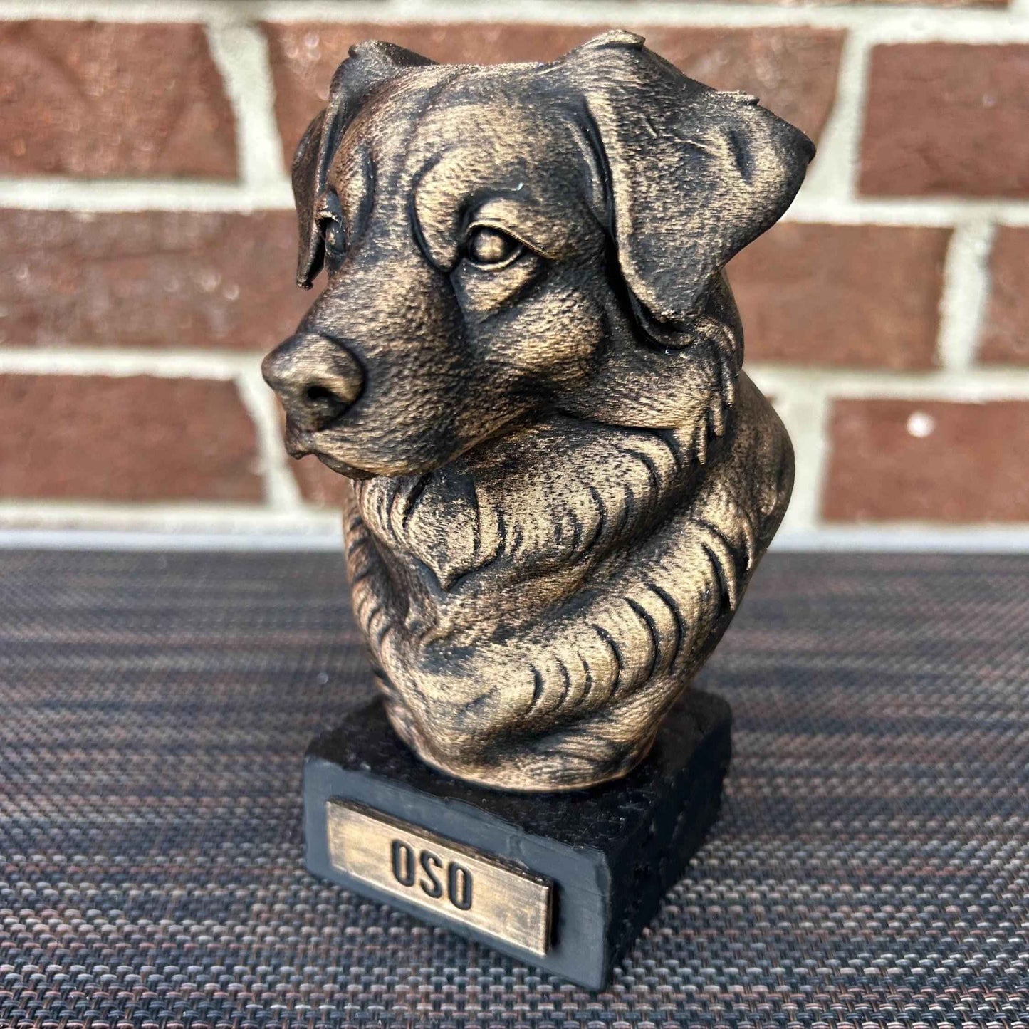 Australian Shepherd Bust - Hand-Painted, Customizable, 3D Printed