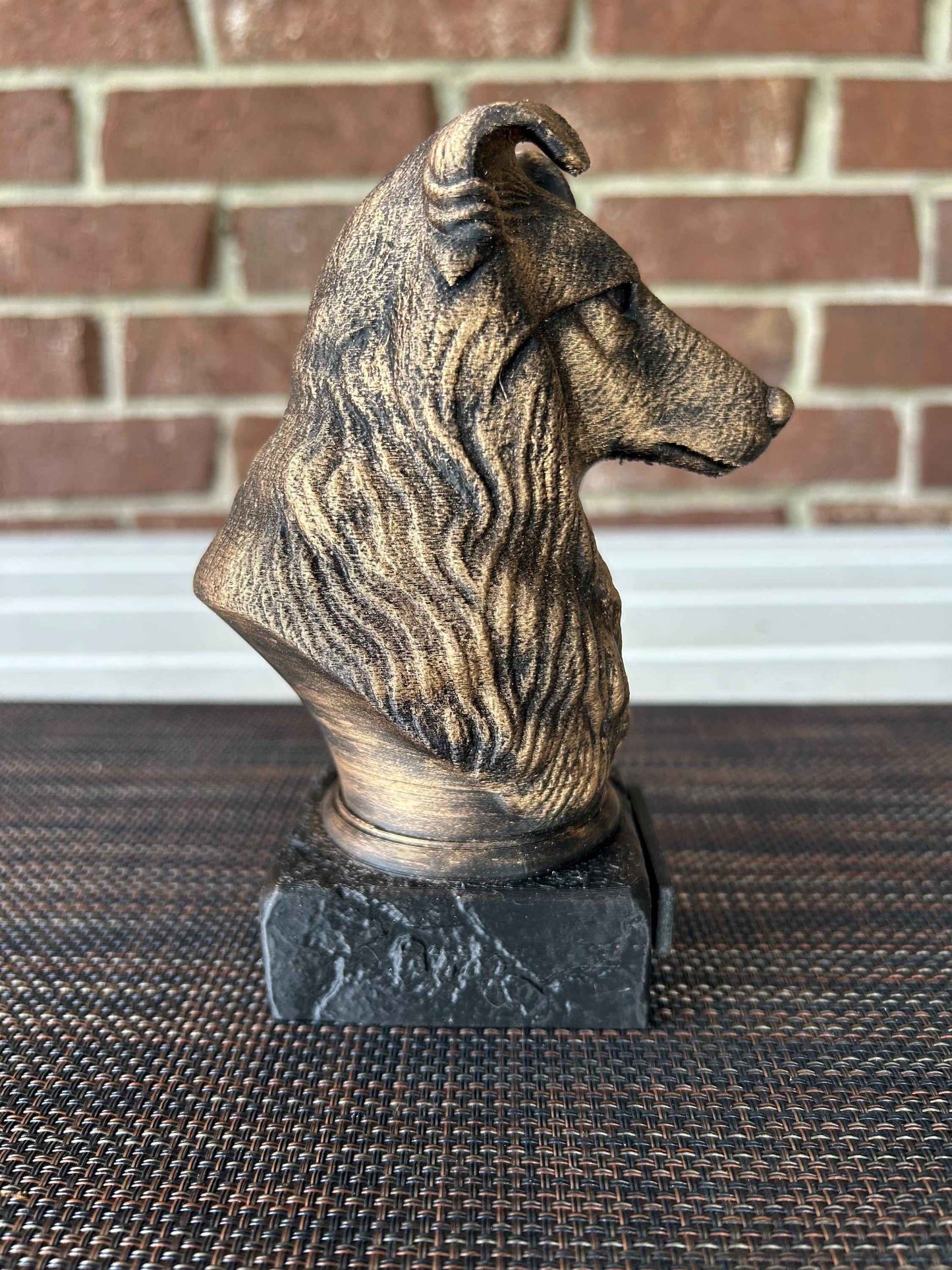 Shetland Sheepdog Bust - Hand-Painted, Customizable, 3D Printed