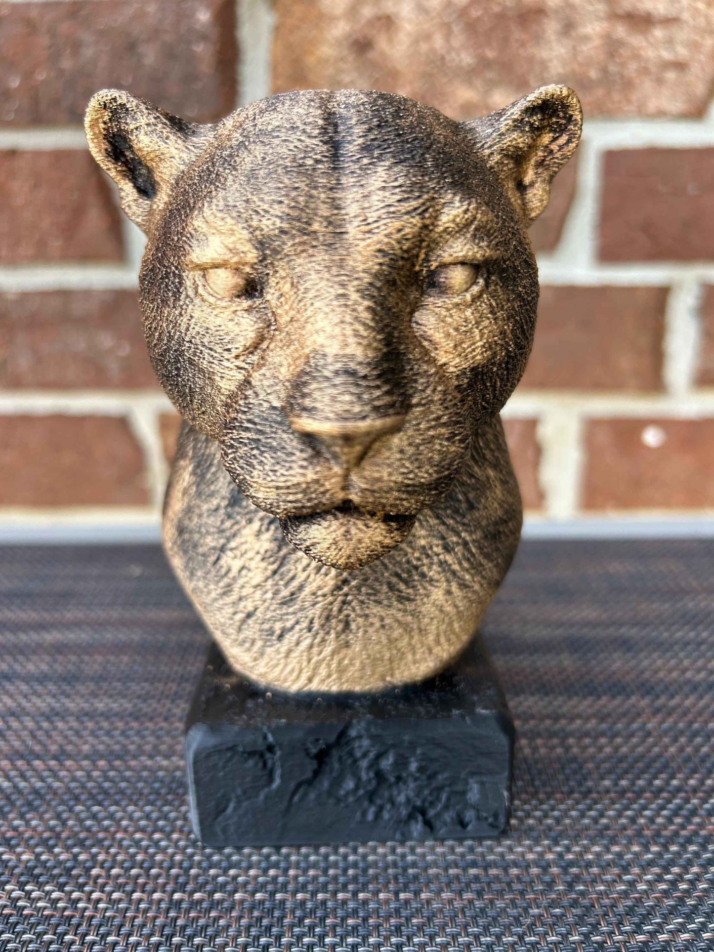 Jaguar Bust - Hand-Painted, Customizable, 3D Printed