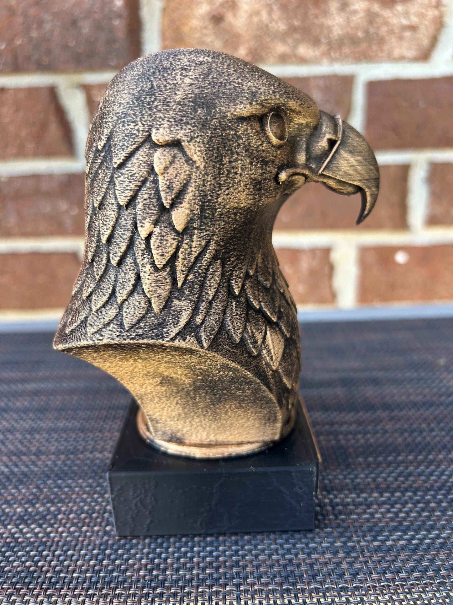 Eagle Bust - Hand-Painted, Customizable, 3D Printed