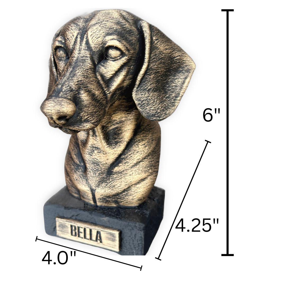 Dachshund Bust - Hand-Painted, Customizable, 3D Printed