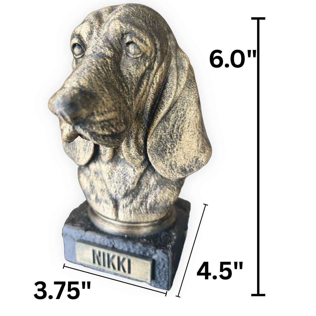 Basset Hound - Hand-Painted, Customizable, 3D Printed