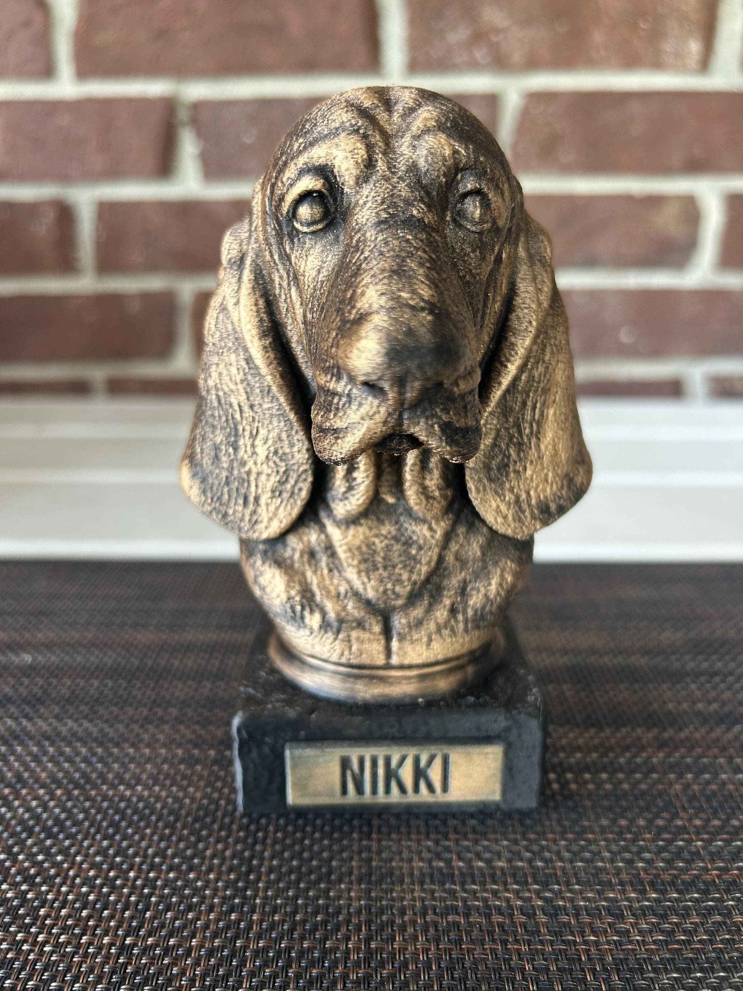Basset Hound - Hand-Painted, Customizable, 3D Printed