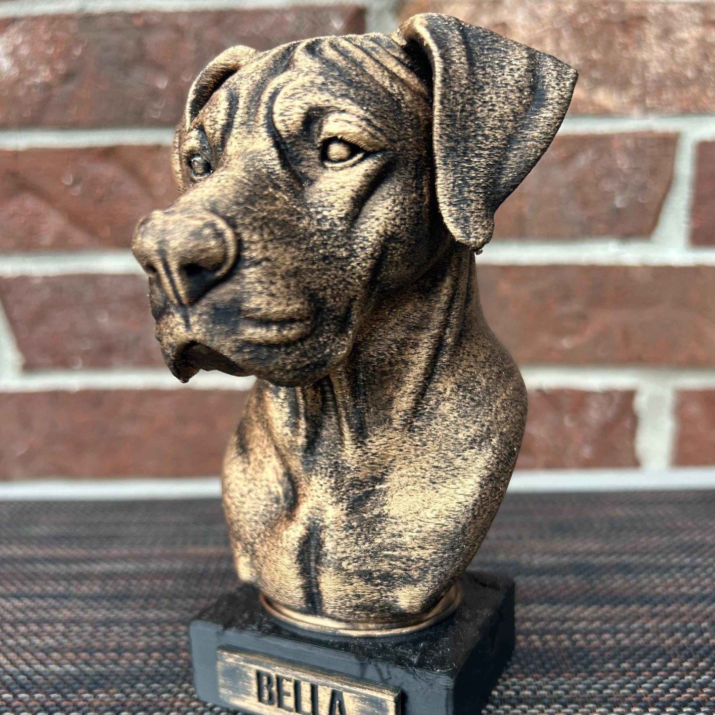 Great Dane Bust - Hand-Painted, Customizable, 3D Printed