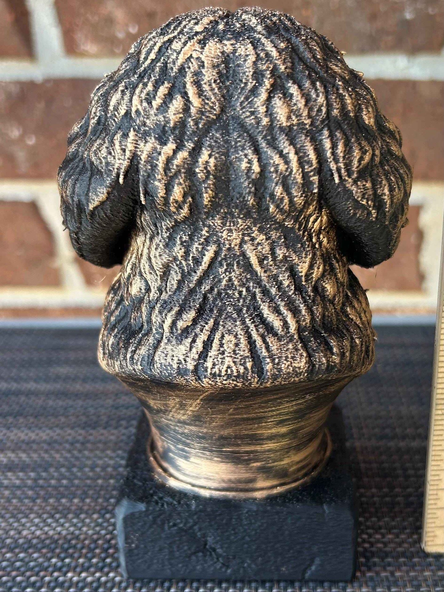 Golden Doodle Bust - Hand-Painted, Customizable, 3D Printed