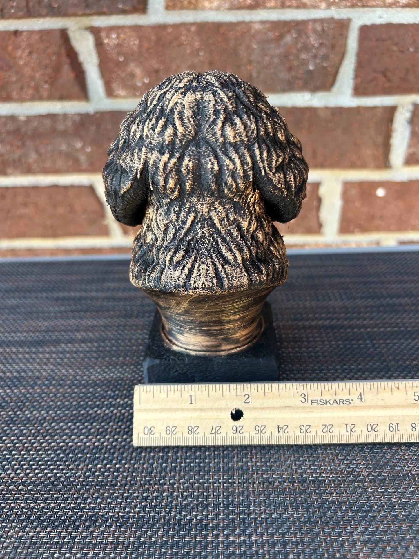 Golden Doodle Bust - Hand-Painted, Customizable, 3D Printed