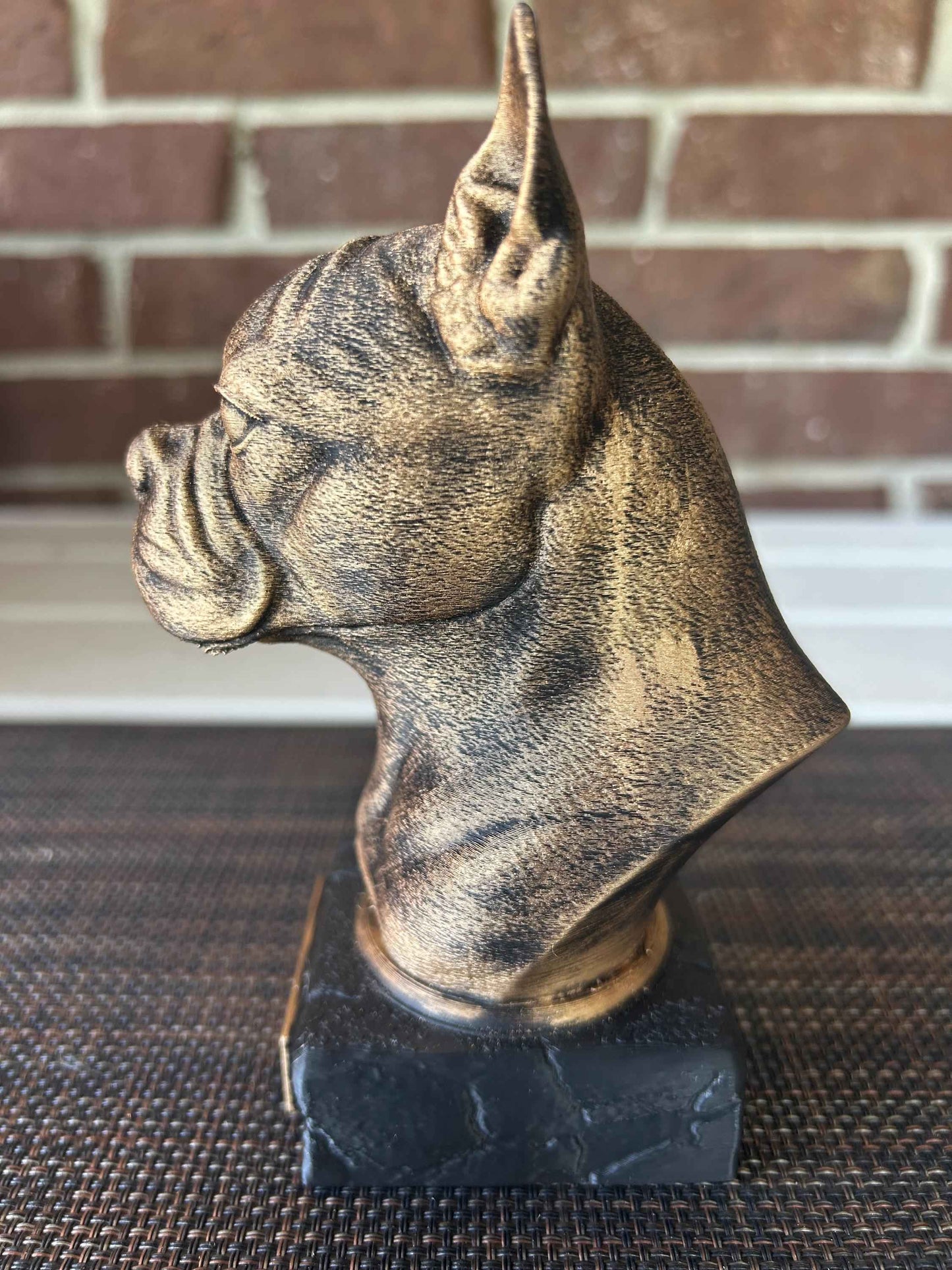 Boston Terrier - Hand-Painted, Customizable, 3D Printed