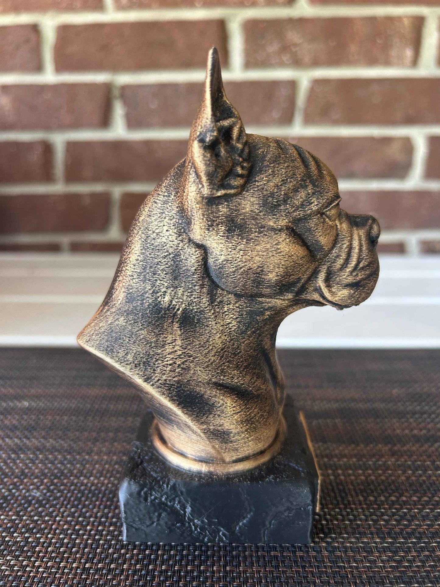 Boston Terrier - Hand-Painted, Customizable, 3D Printed