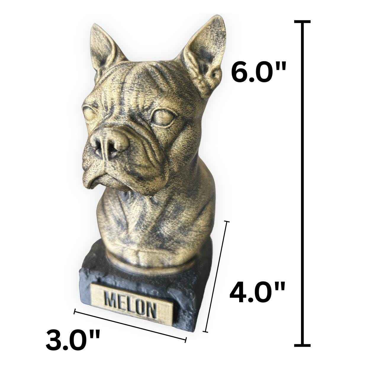 Boston Terrier - Hand-Painted, Customizable, 3D Printed