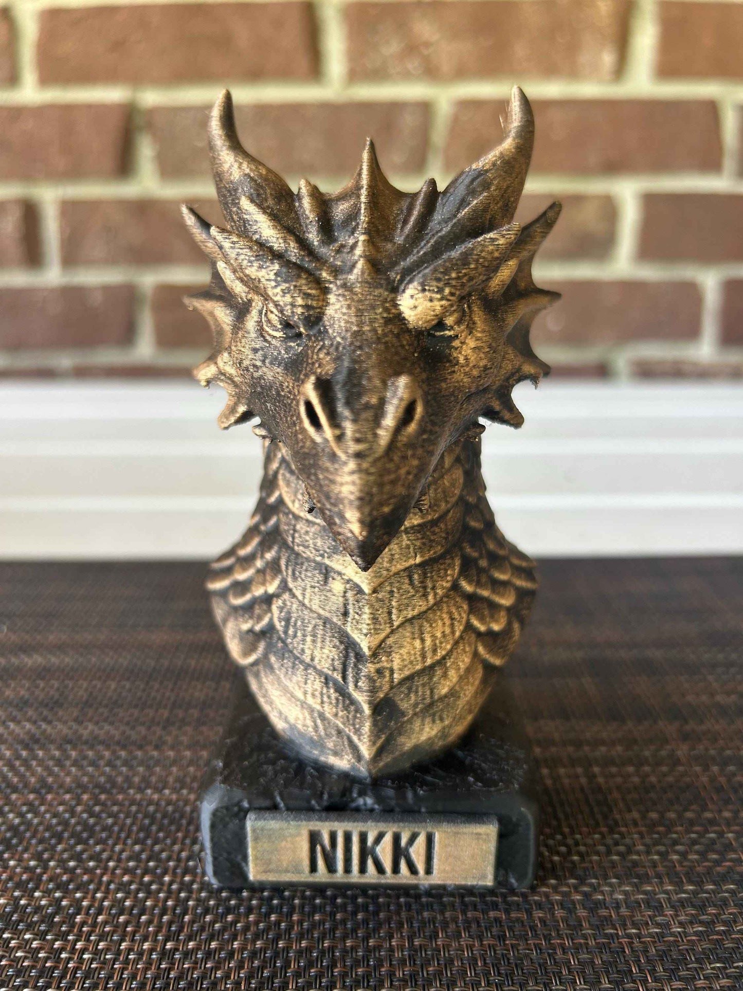 Dragon Bust - Hand-Painted, Customizable, 3D Printed
