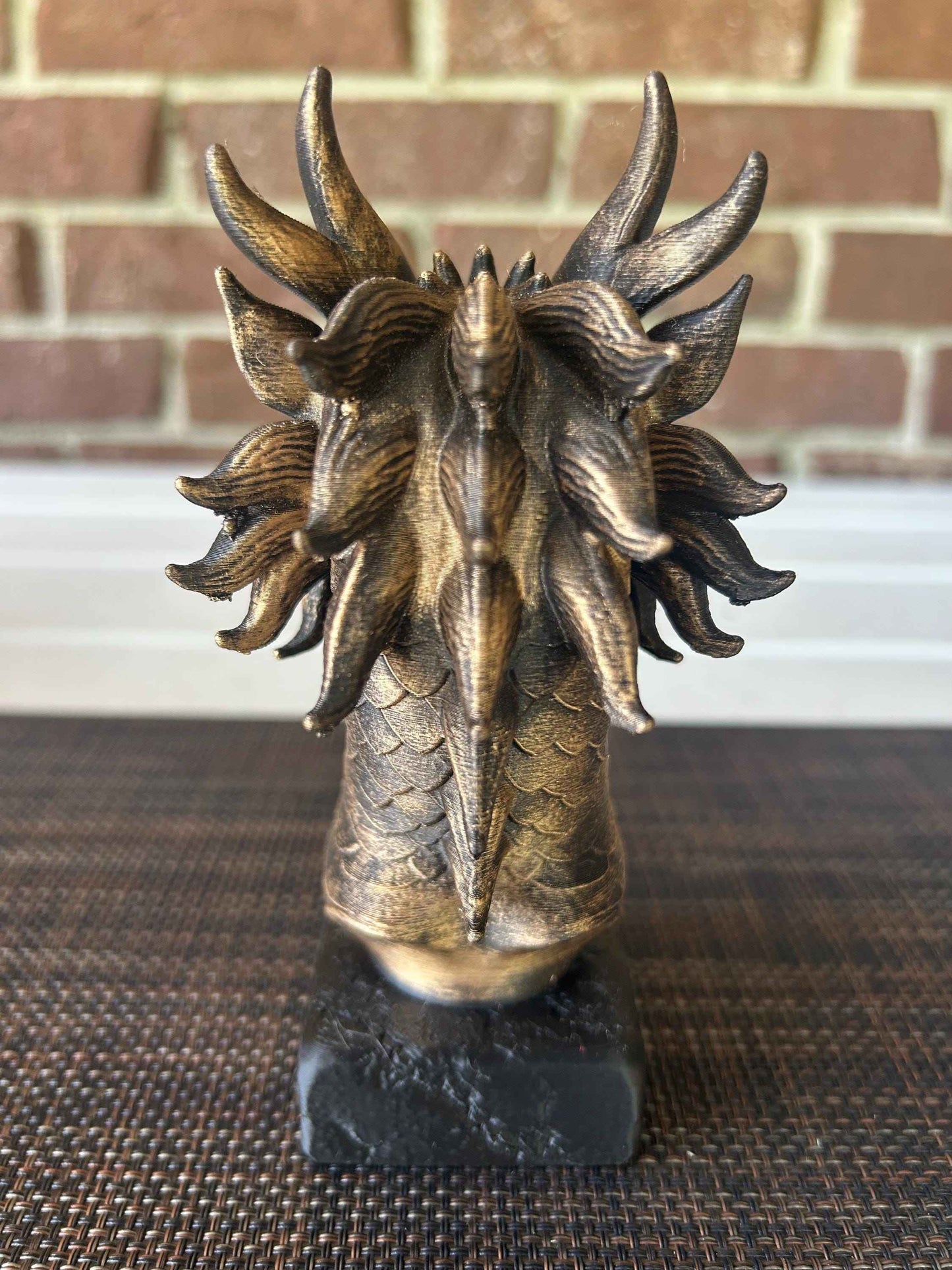 Chinese Dragon Bust - Hand-Painted, Customizable, 3D Printed