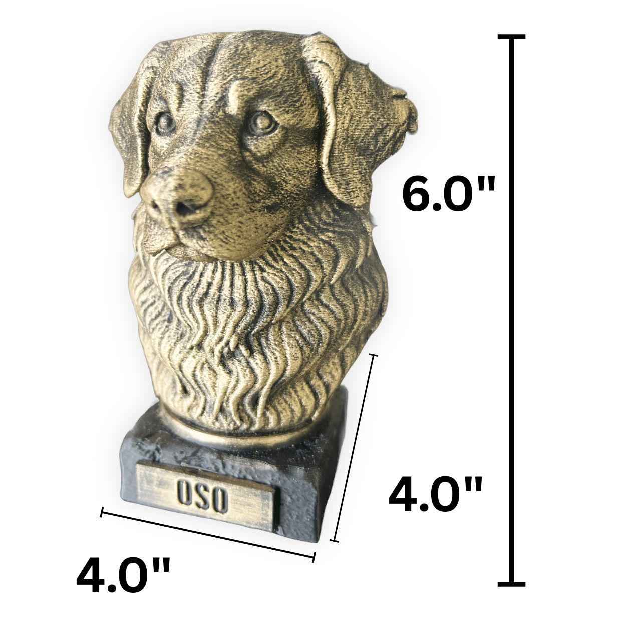 Bernese Mountain Bust - Hand-Painted, Customizable, 3D Printed