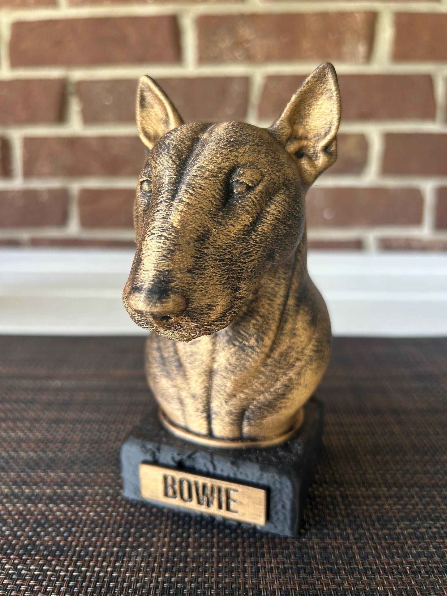 Bull Terrier - Hand-Painted, Customizable, 3D Printed