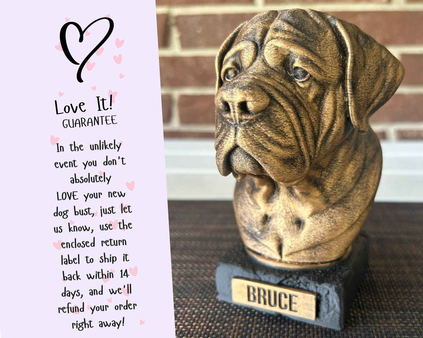 English Mastiff - Hand-Painted, Customizable, 3D Printed