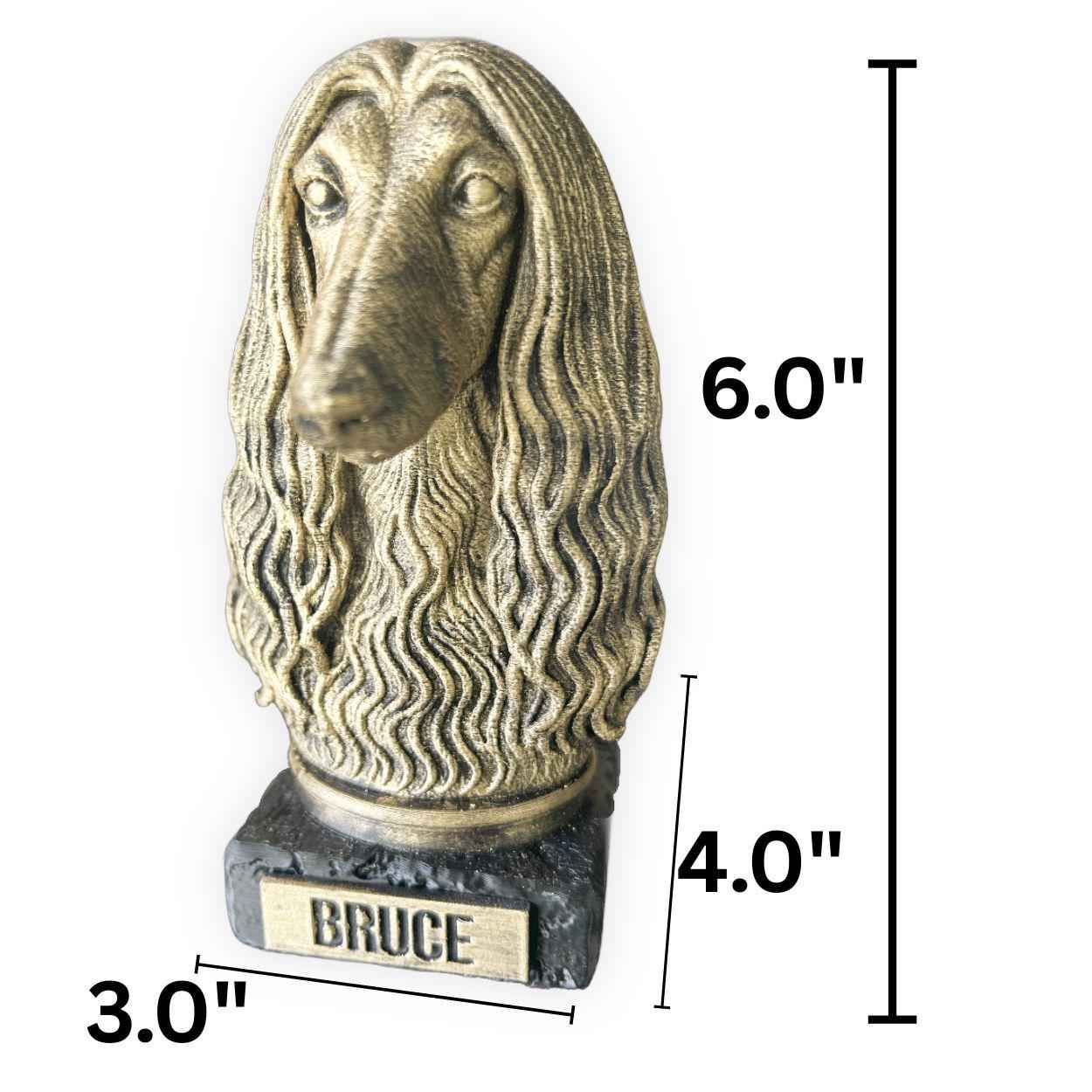 Afghan Hound - Hand-Painted, Customizable, 3D Printed