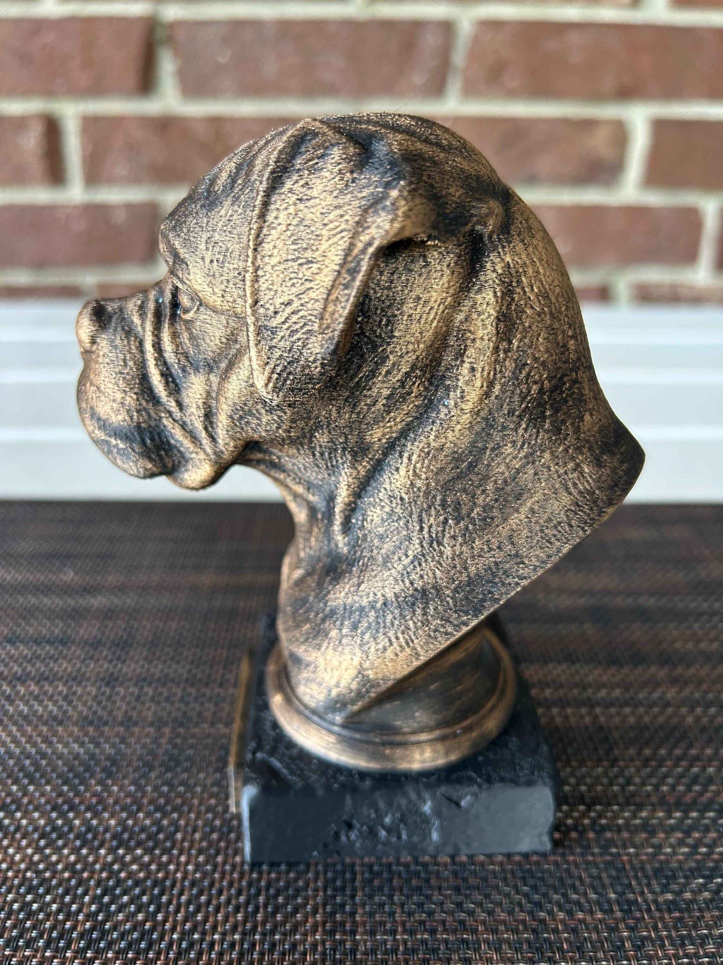 Boxer Bust - Hand-Painted, Customizable, 3D Printed