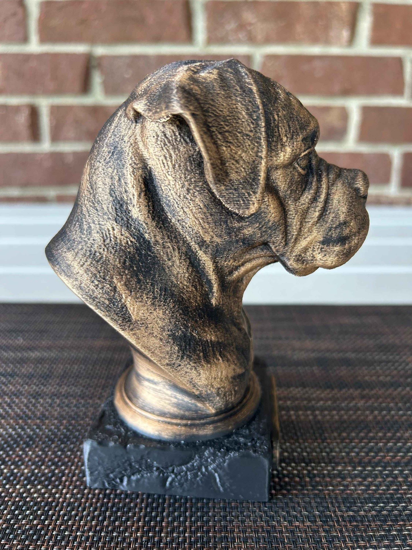 Boxer Bust - Hand-Painted, Customizable, 3D Printed