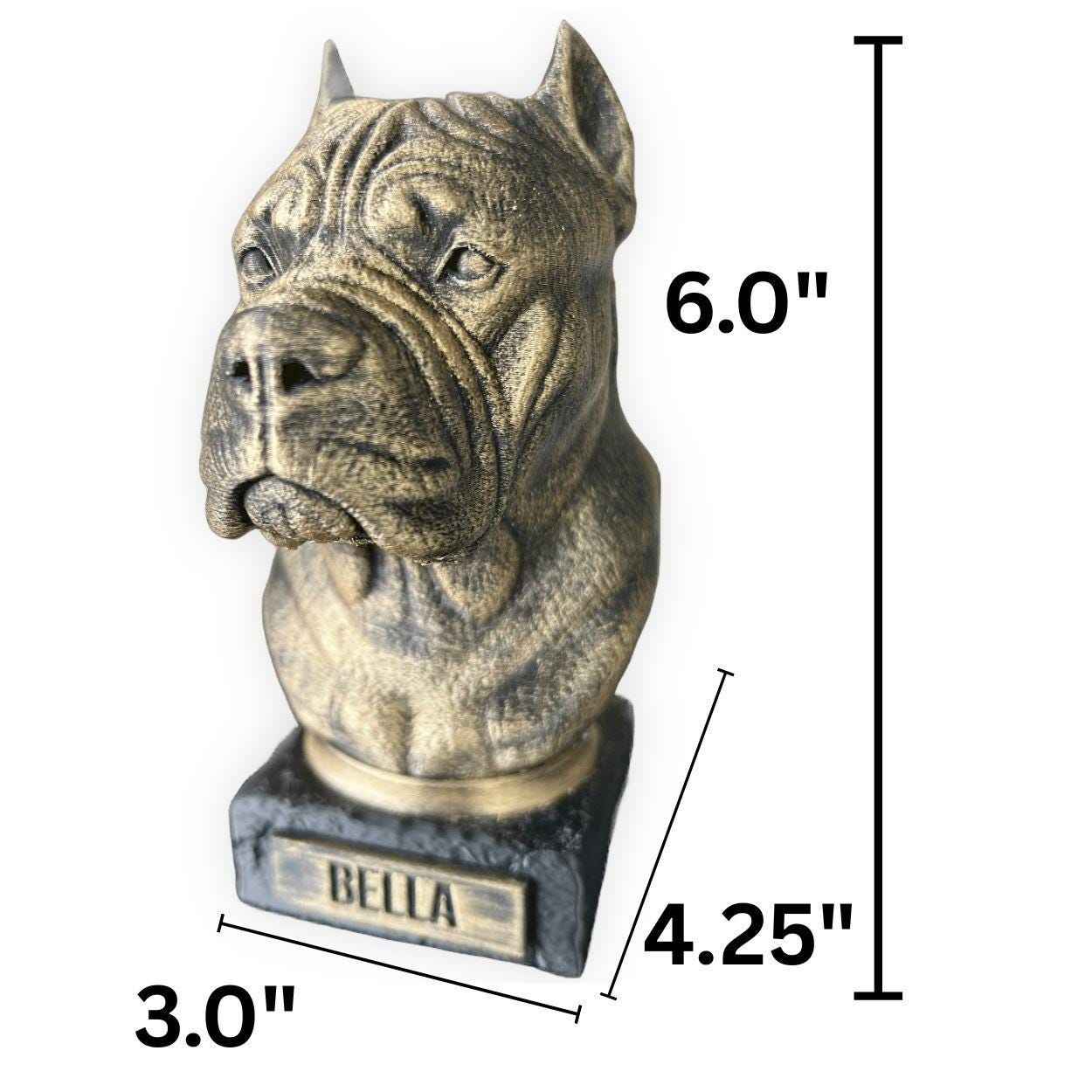 Cane Corso Bust - Hand-Painted, Customizable, 3D Printed