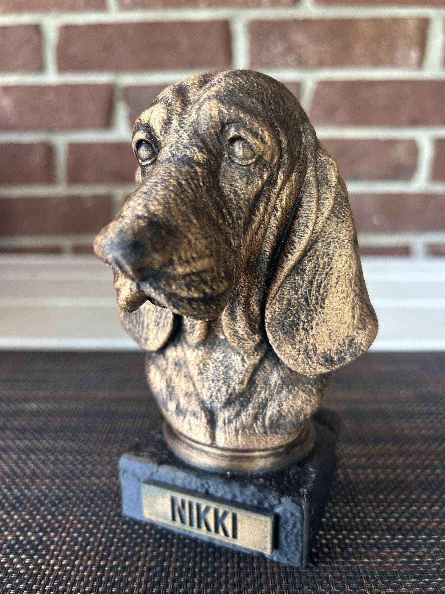 Basset Hound - Hand-Painted, Customizable, 3D Printed