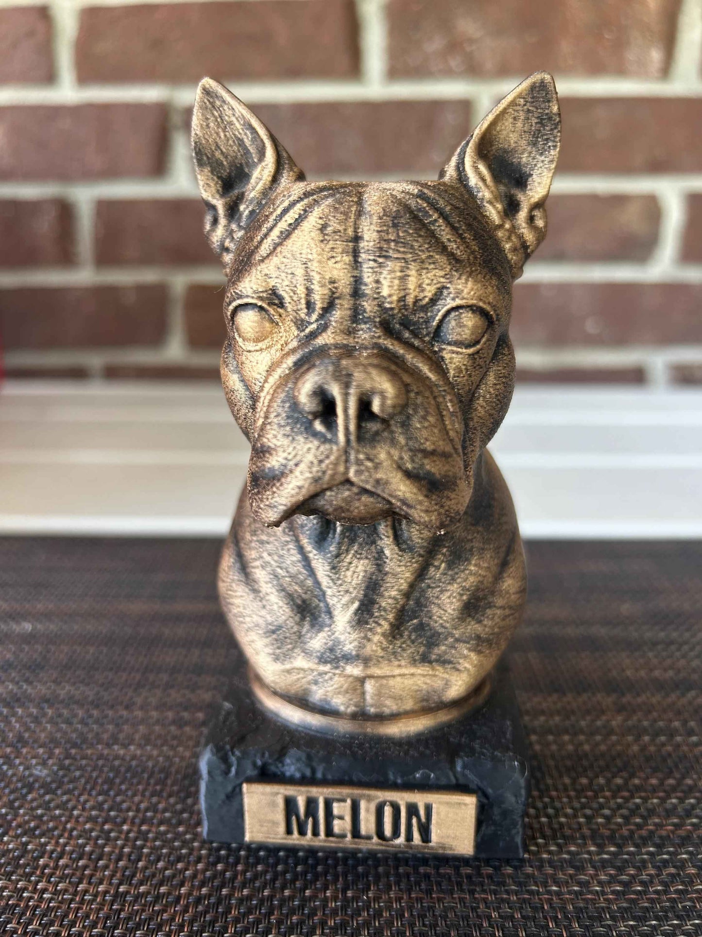 Boston Terrier - Hand-Painted, Customizable, 3D Printed