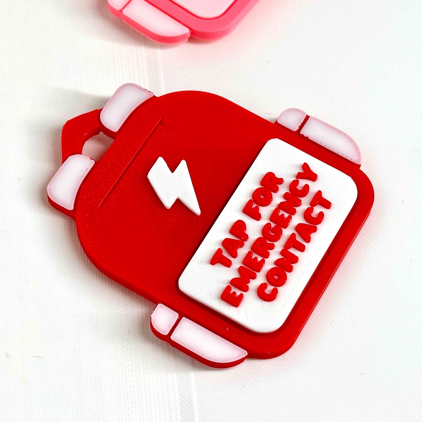 Emergency Contact Backpack Tag | NFC Backpack Tag | Double Sided | Waterproof | NFC Keychain | Tap To Call Tag