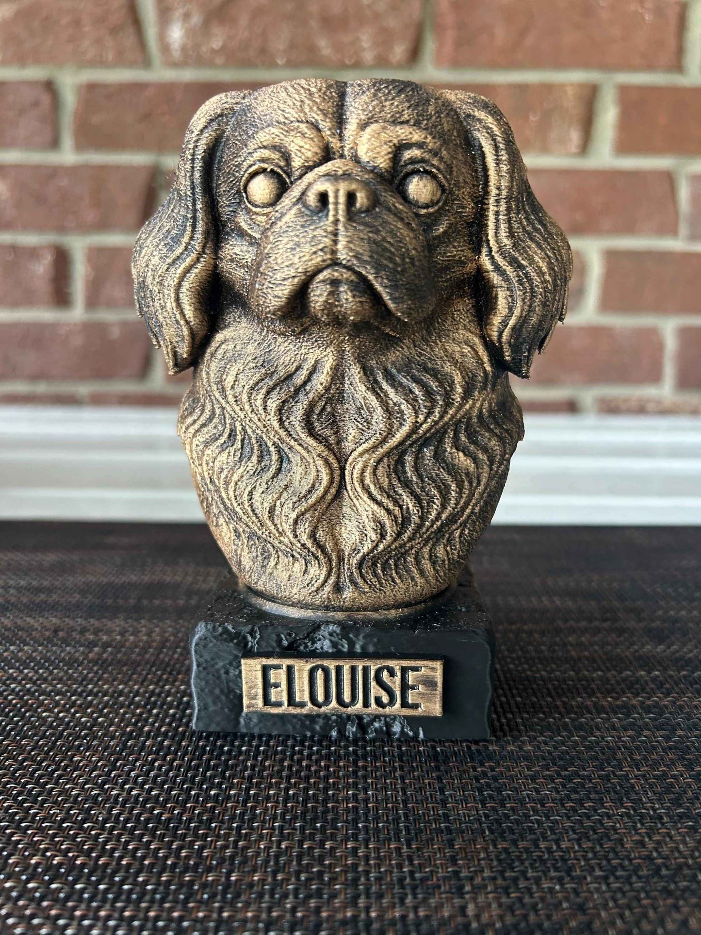 Pekingese - Hand-Painted, Customizable, 3D Printed