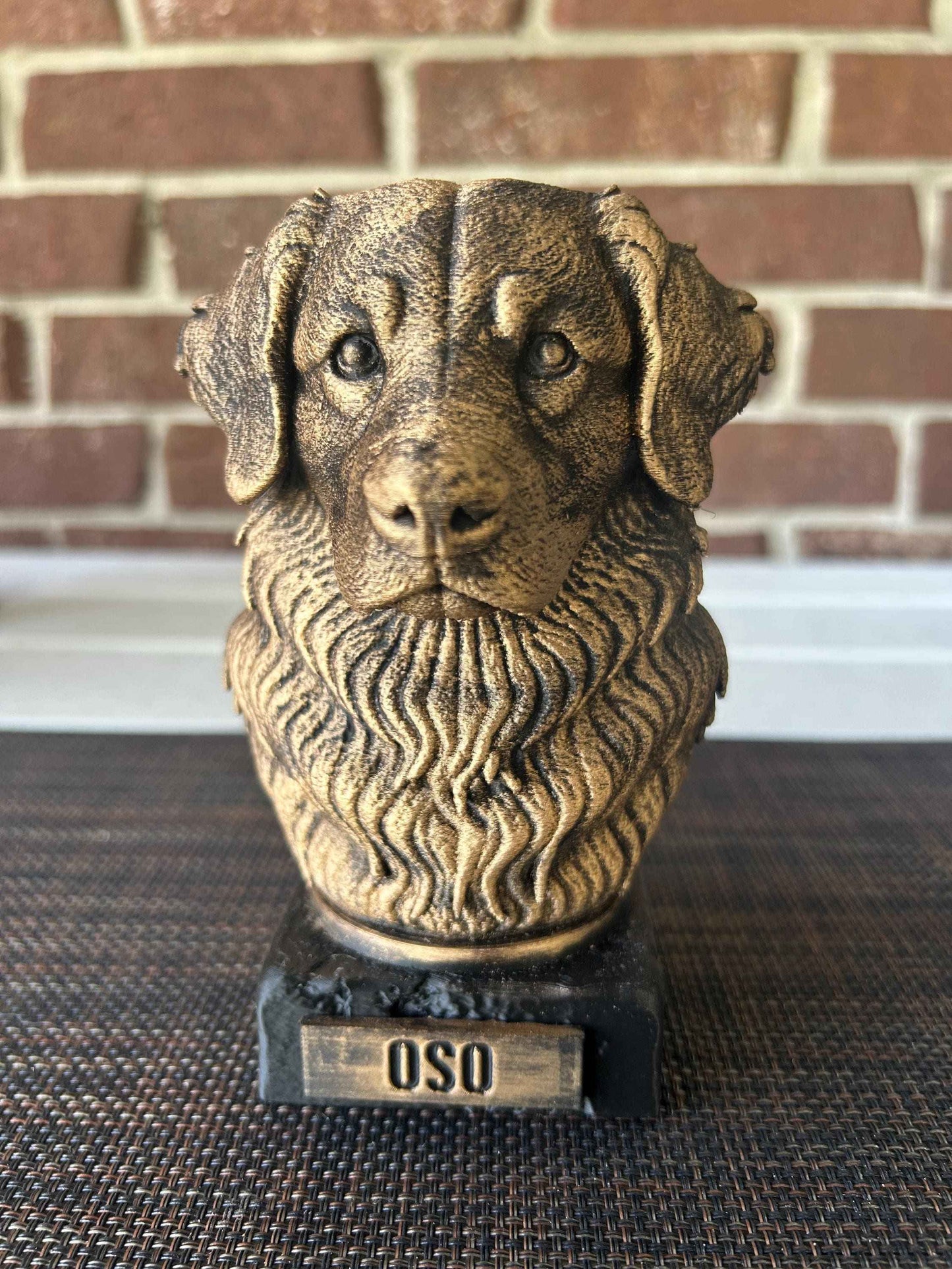 Bernese Mountain Bust - Hand-Painted, Customizable, 3D Printed